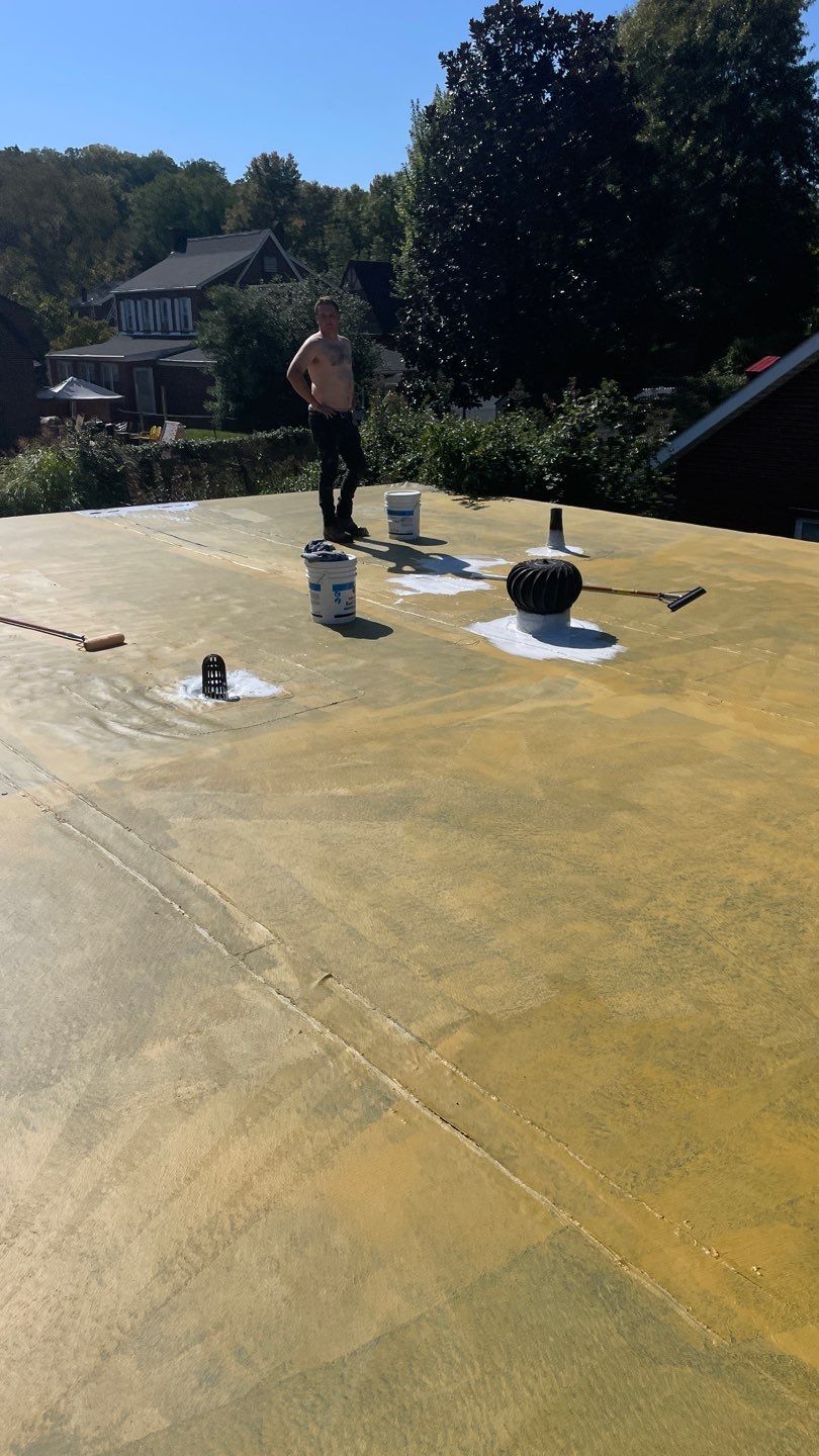 Residential Roofing Installation using EPDM  by Rainstoppers Roofing
