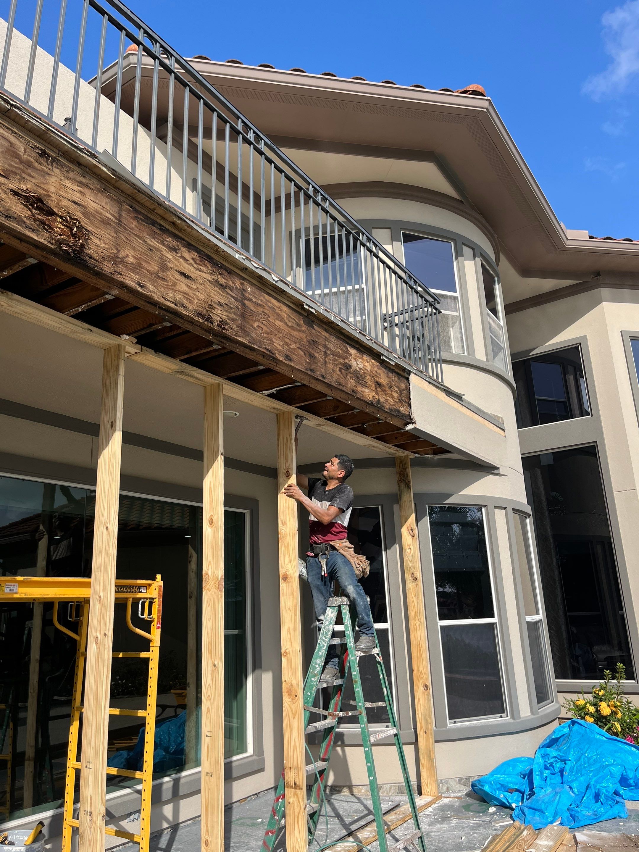 Major Remodel onBalcony Reconstruction by L&T General Contractors and Restoration INC