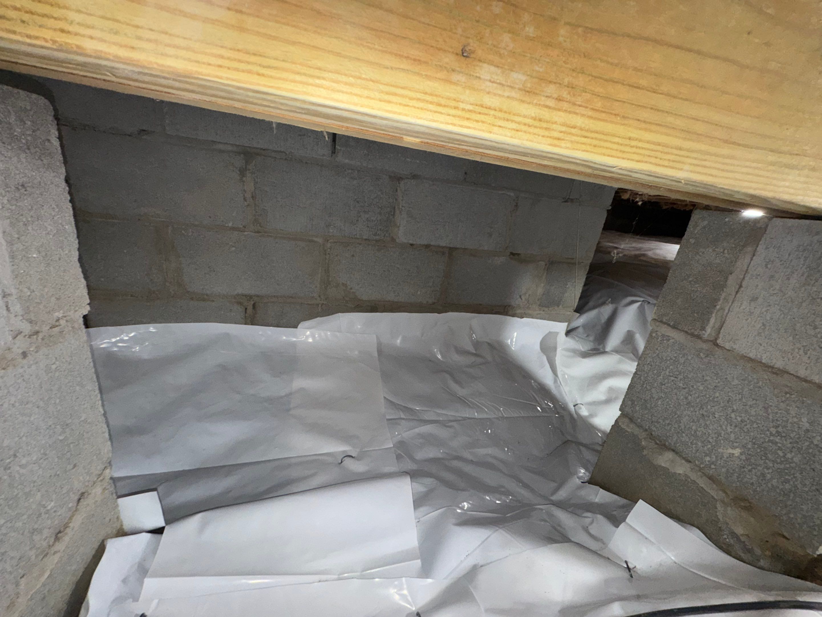 Project in Franklin by Patriot Crawl Space Repairs