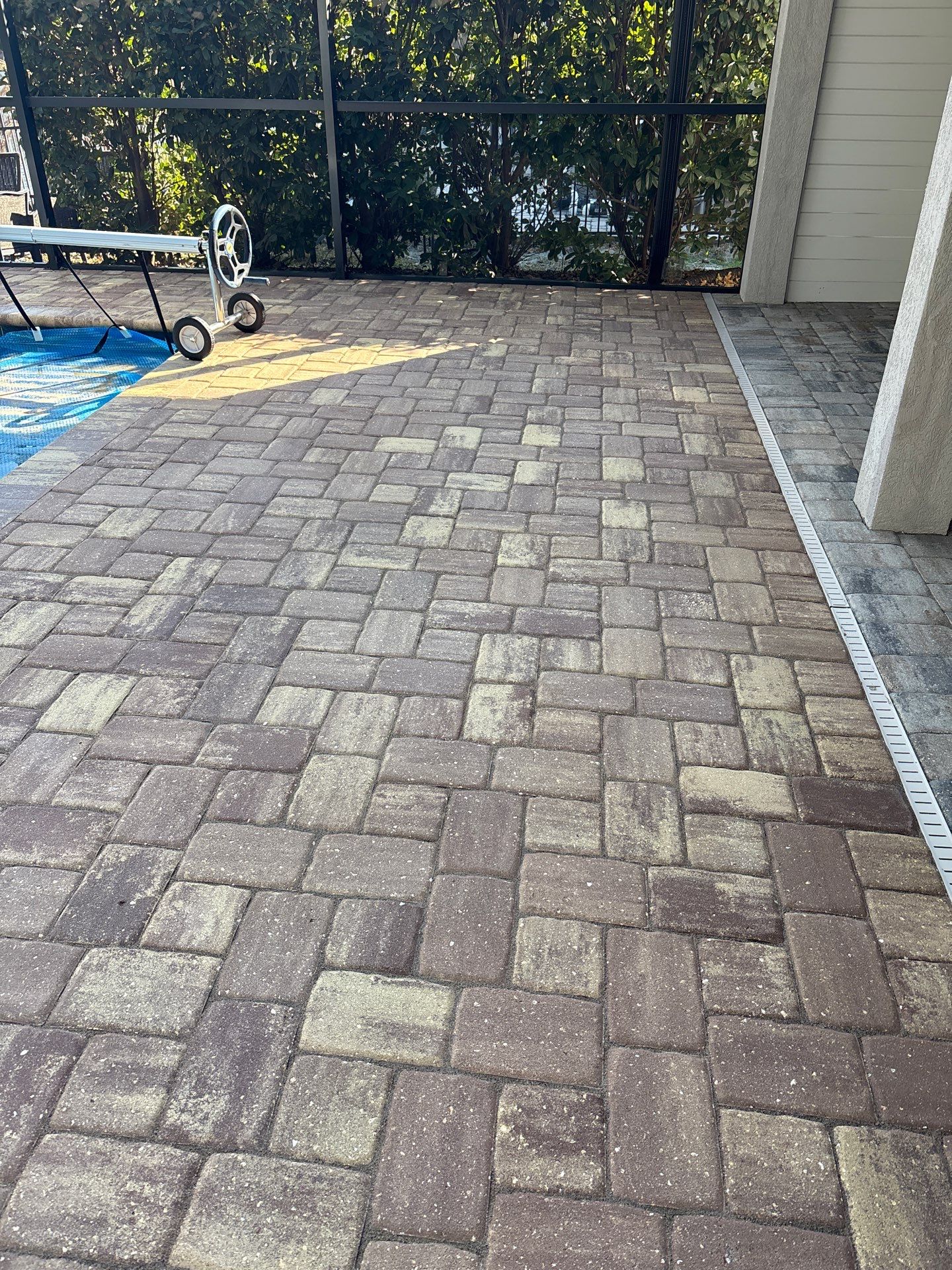 Pool Pavers using TopSeal and PolySand by DuraSeal