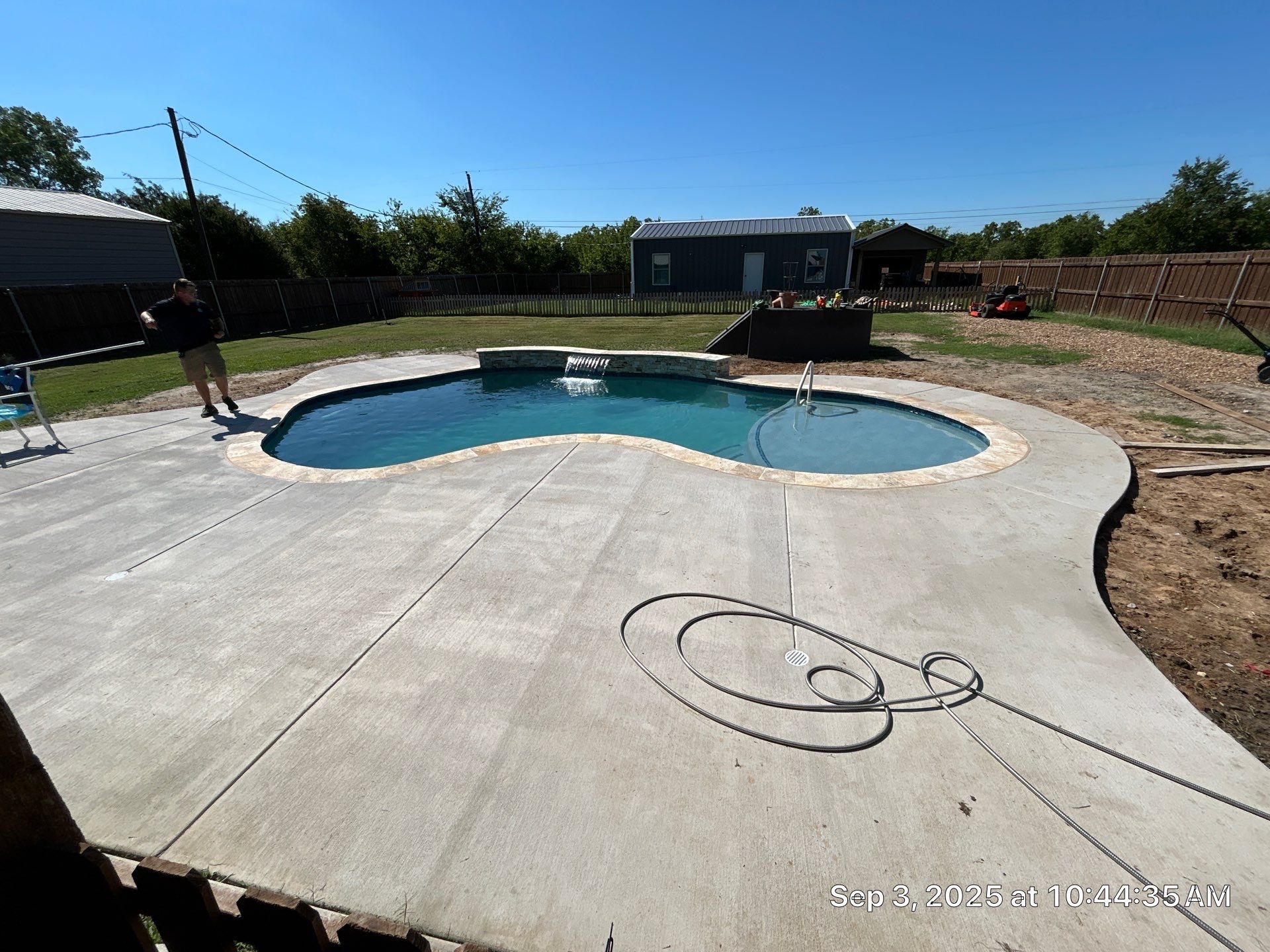 Classic Freeform Pool with Flagstone Coping by Pinnacle Pools and Spas - DFW