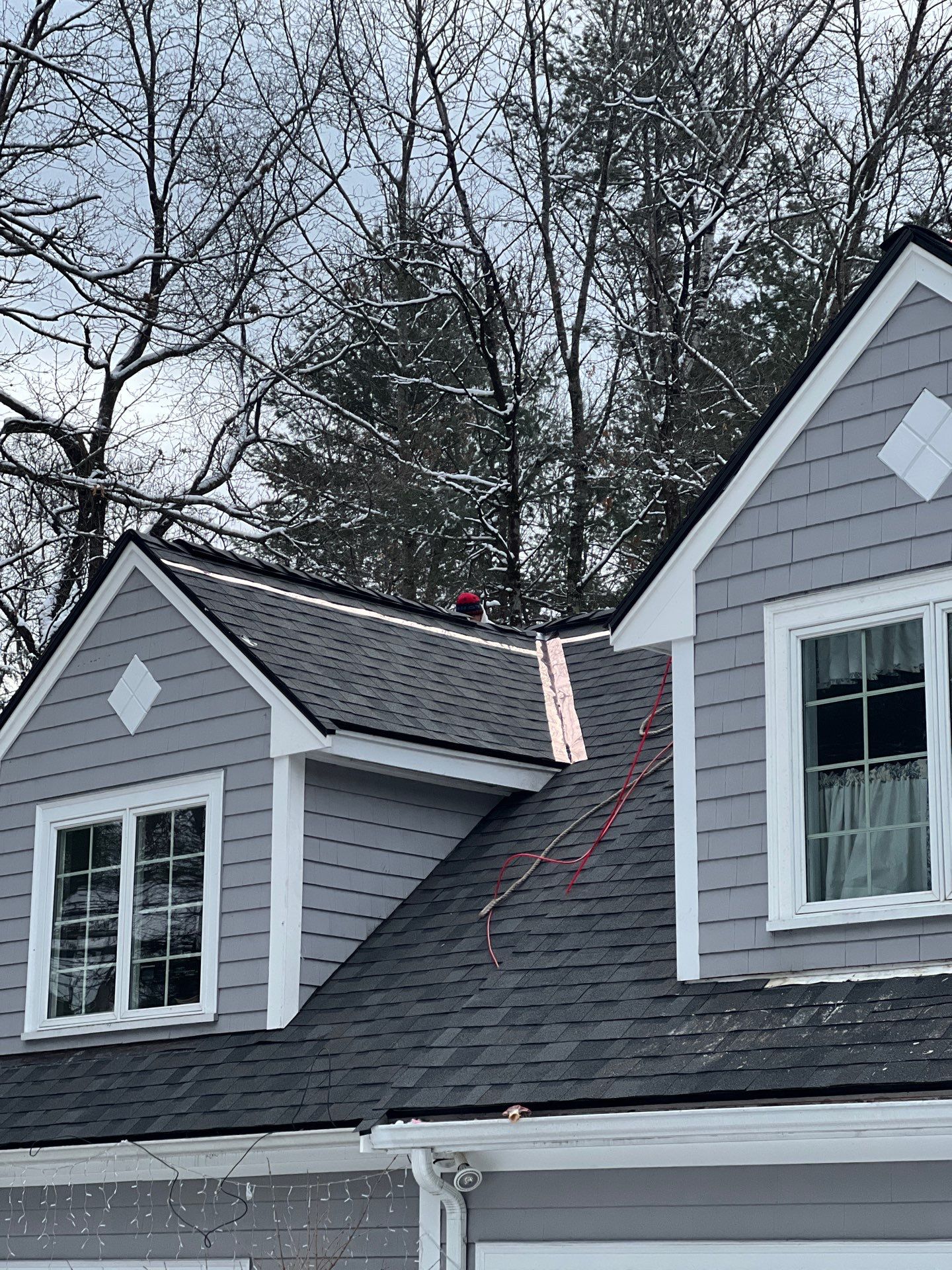 Carlisle Roofing Installation using Owens Corning Shingles and Copper by Mighty Dog Roofing of Greater Middlesex County