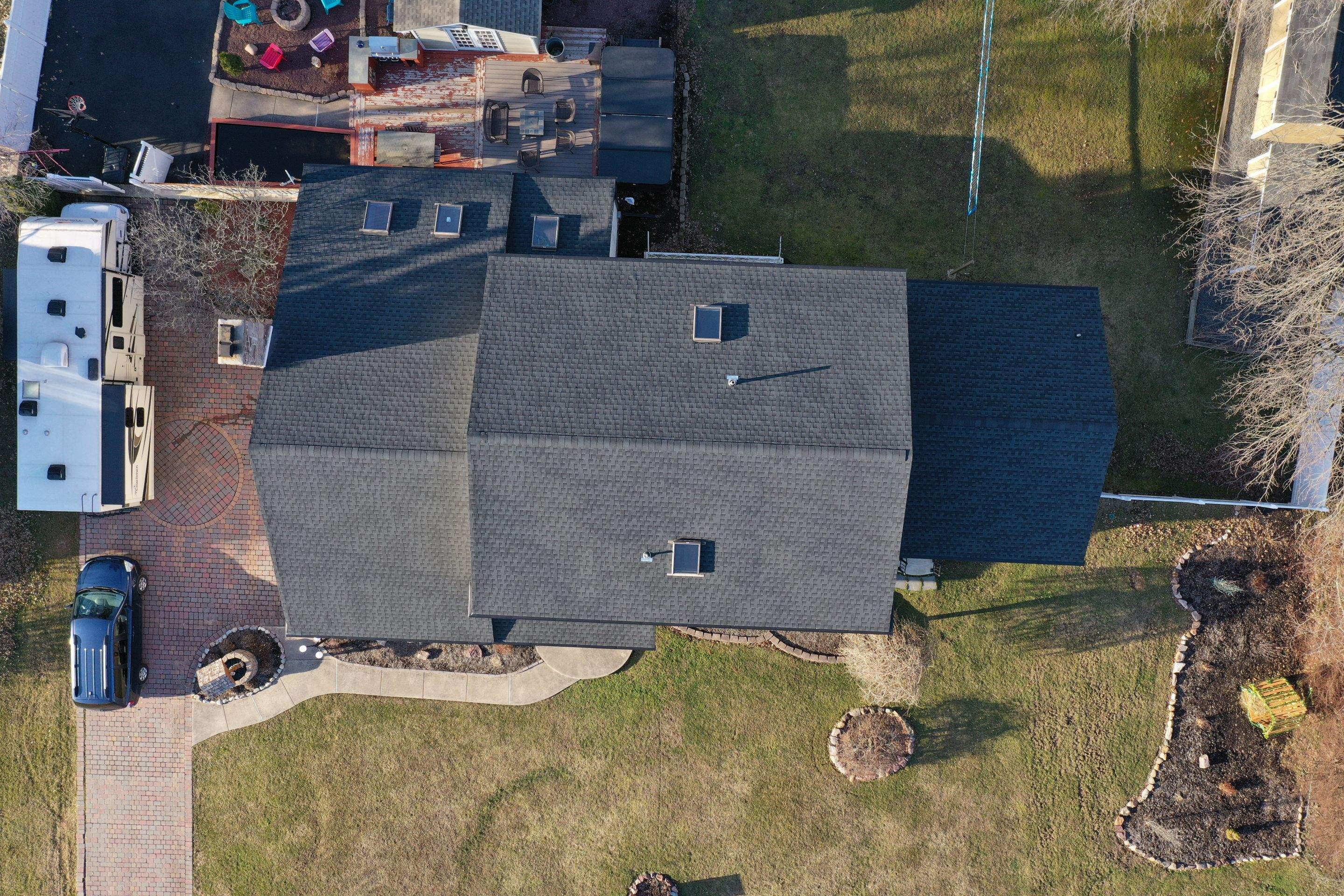 New Architectural Shingle Roof and Gutter Guard Installation in Morrisville by Stofan Construction LLC