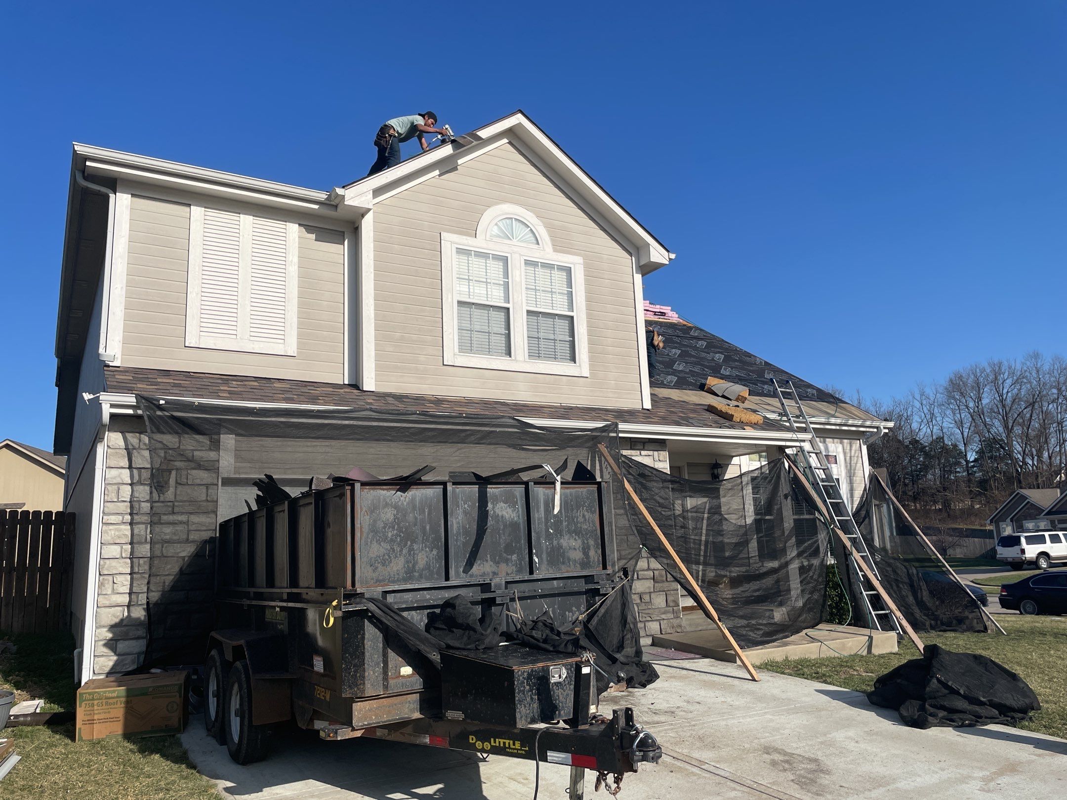 Project in Edwardsville by HT Roofing & Construction, INC