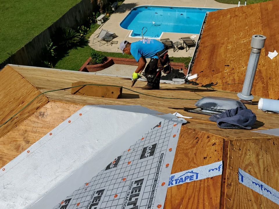 Residential Roofing Installation using Roof Replacement by American Roofing & Construction LLC