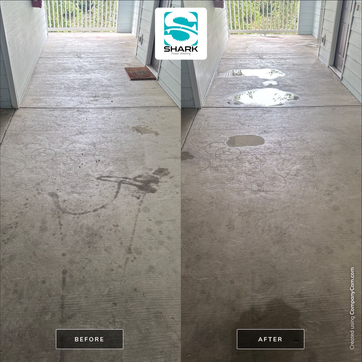 Concrete Cleaning in Wilmington by Shark Power Washing