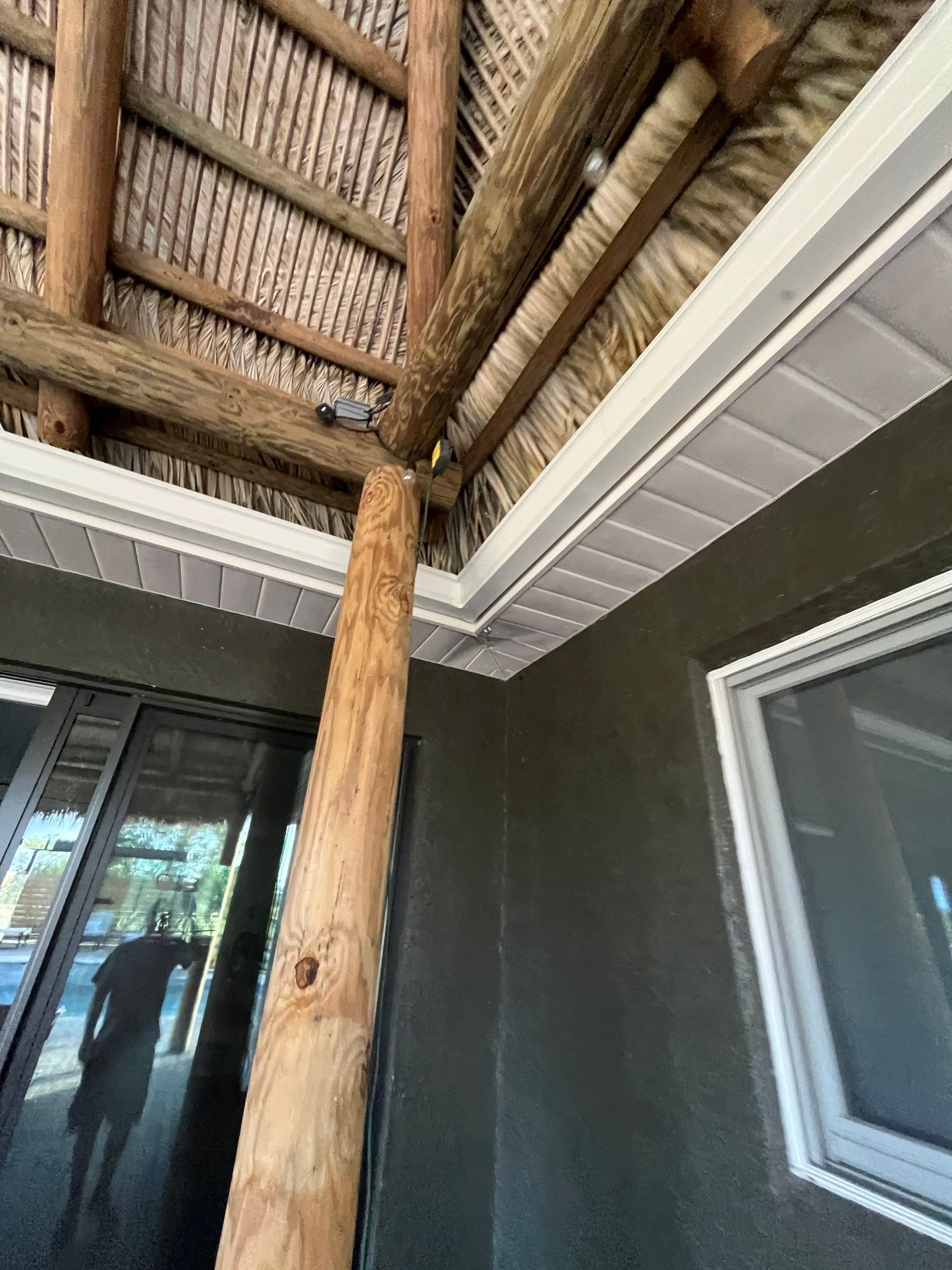  7-inch White seamless gutters and downspouts in Myakka City FL by Gutter Professors