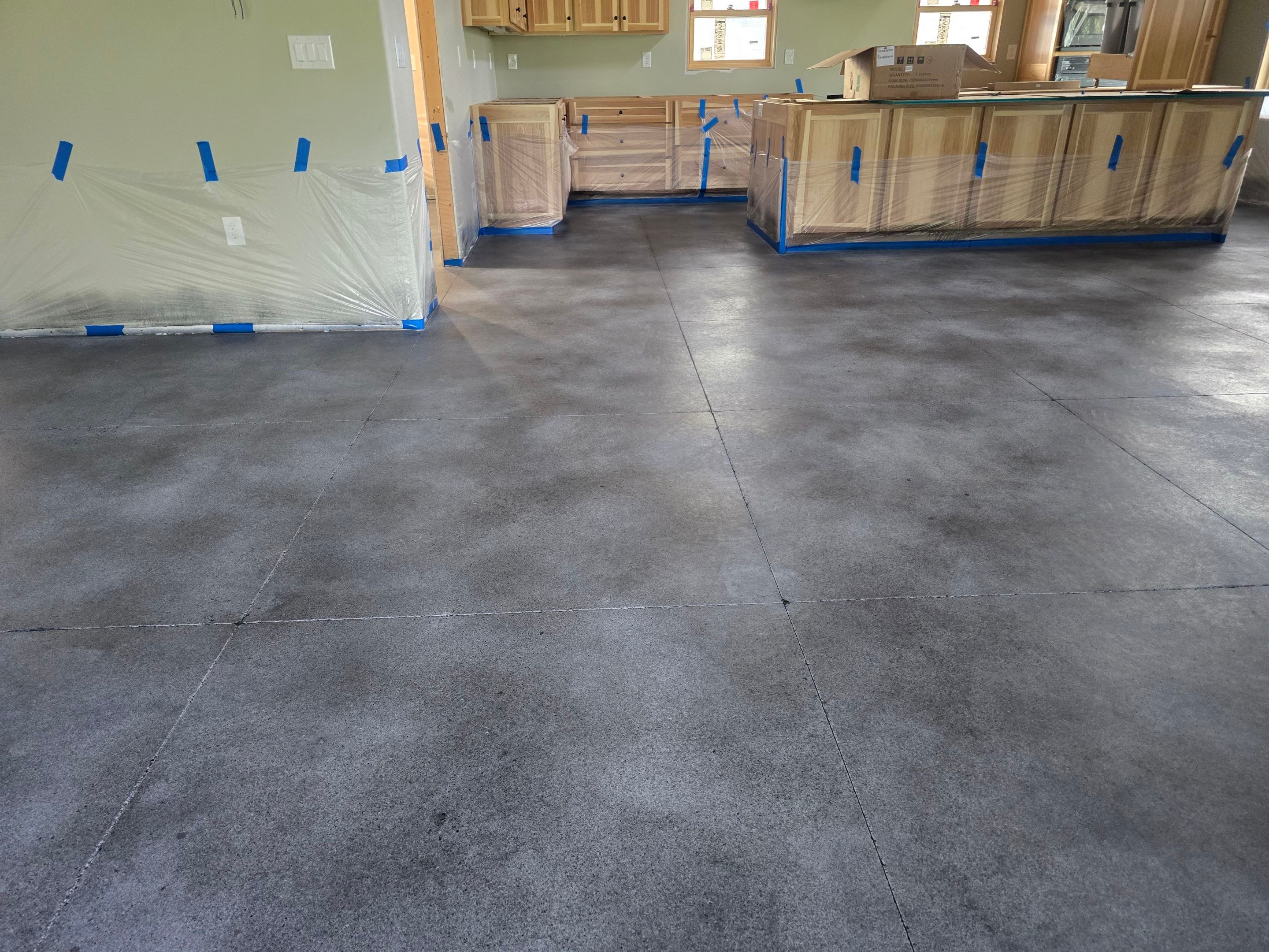 Home Renovation using Grind, Stain, & Seal by Elite Floor Solutions