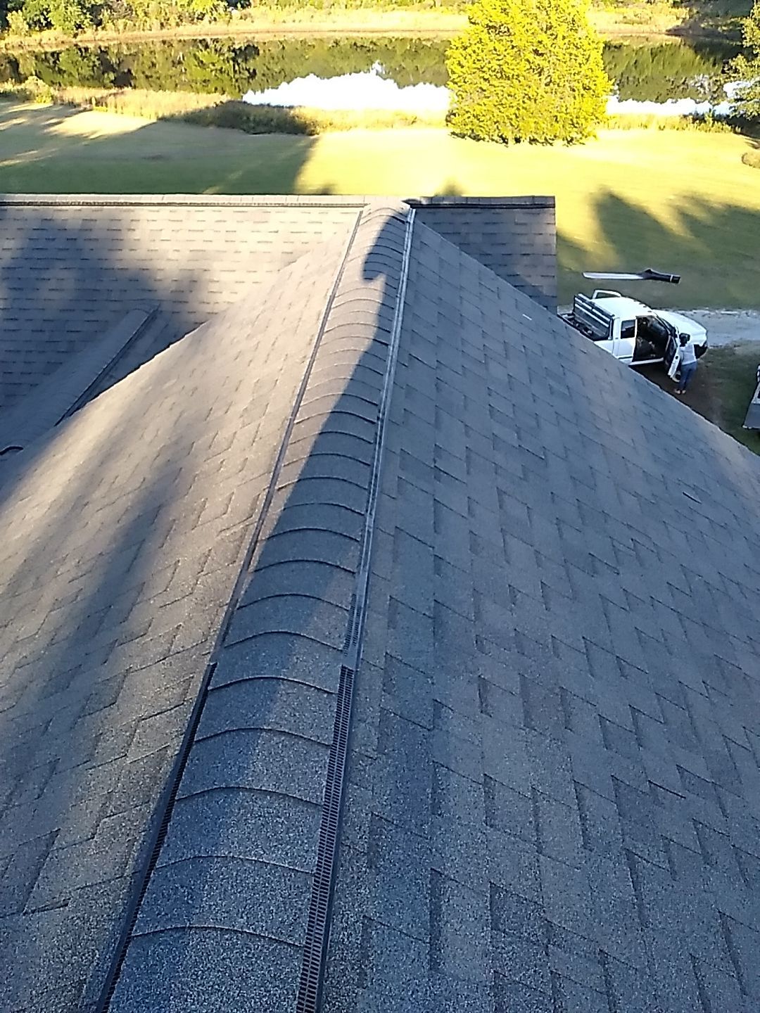 Residential Roofing Installation using Owens Corning Oakridge- Williamsburg Gray by Indigo State Roofing