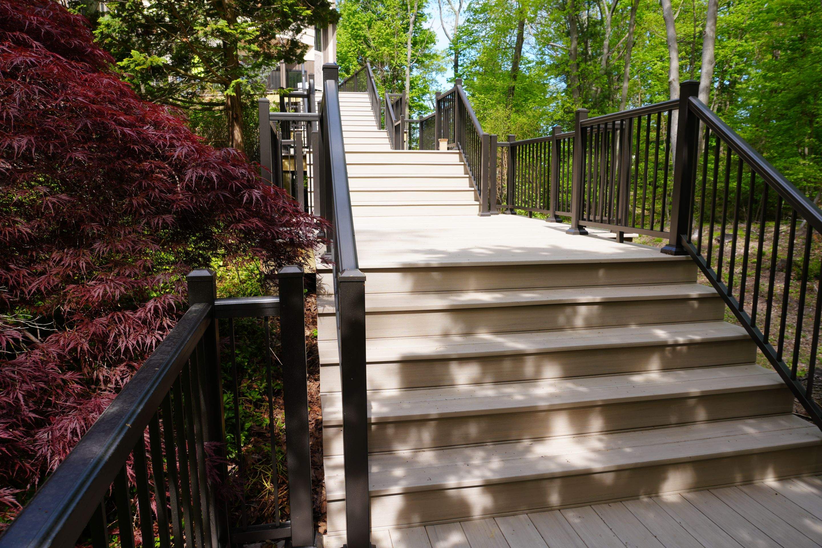 Custom Multi-Level Deck in Grand Haven by Cutting Edge Homes