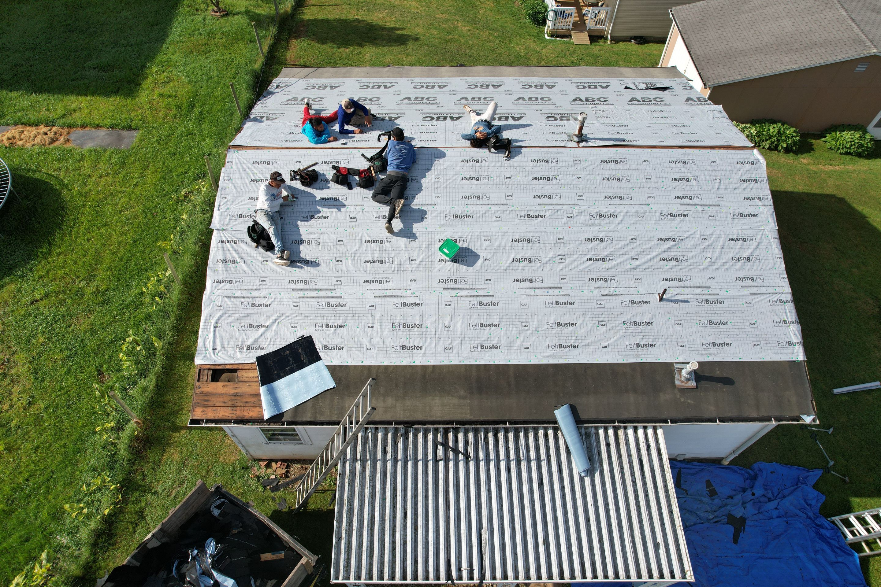 Residential Roofing Installation using GAF Timberline HDZ Pewter Gray by Rainstoppers Roofing