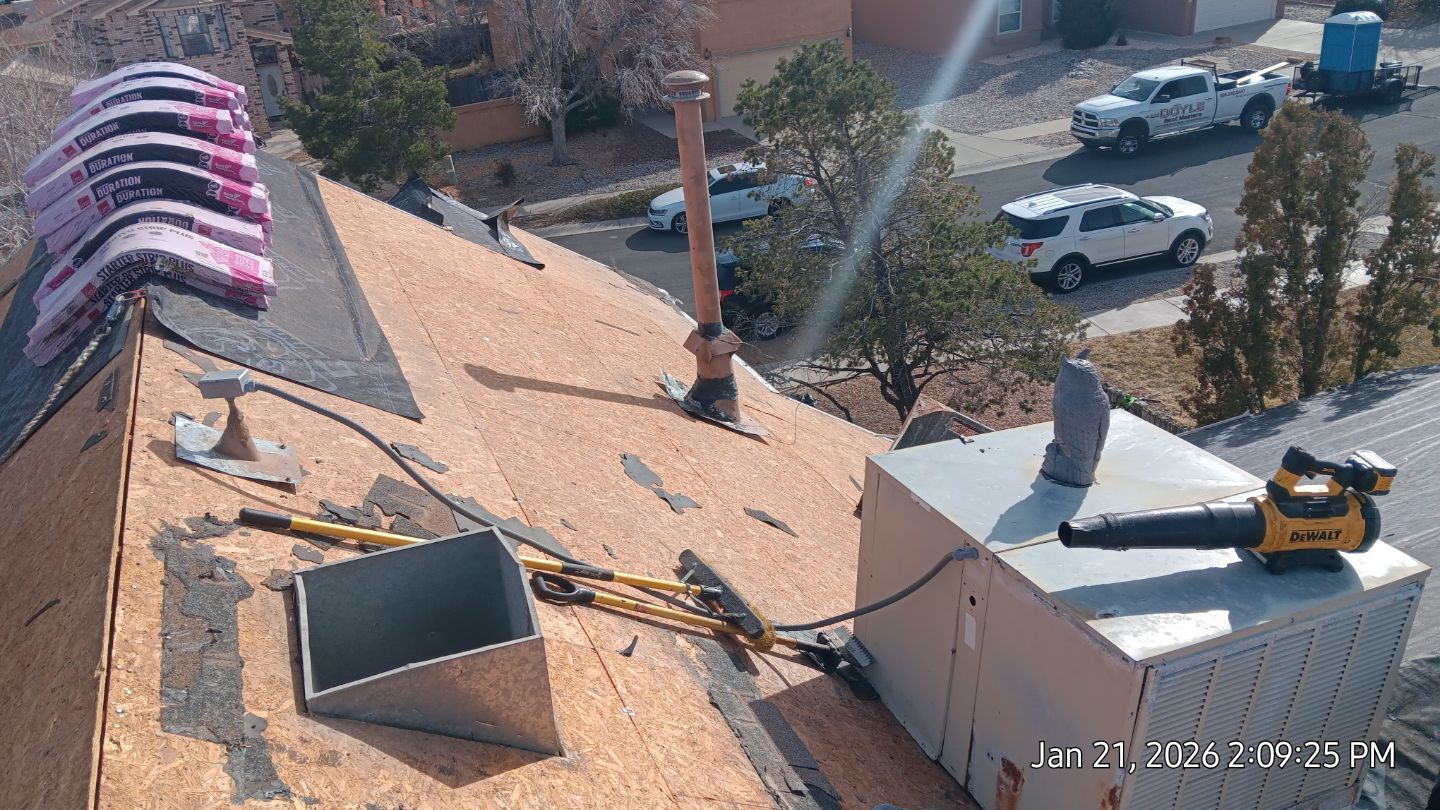 Northwest Albuquerque Residential Shingle Replacement and Gutter Repair by Doyle Roof Masters Inc