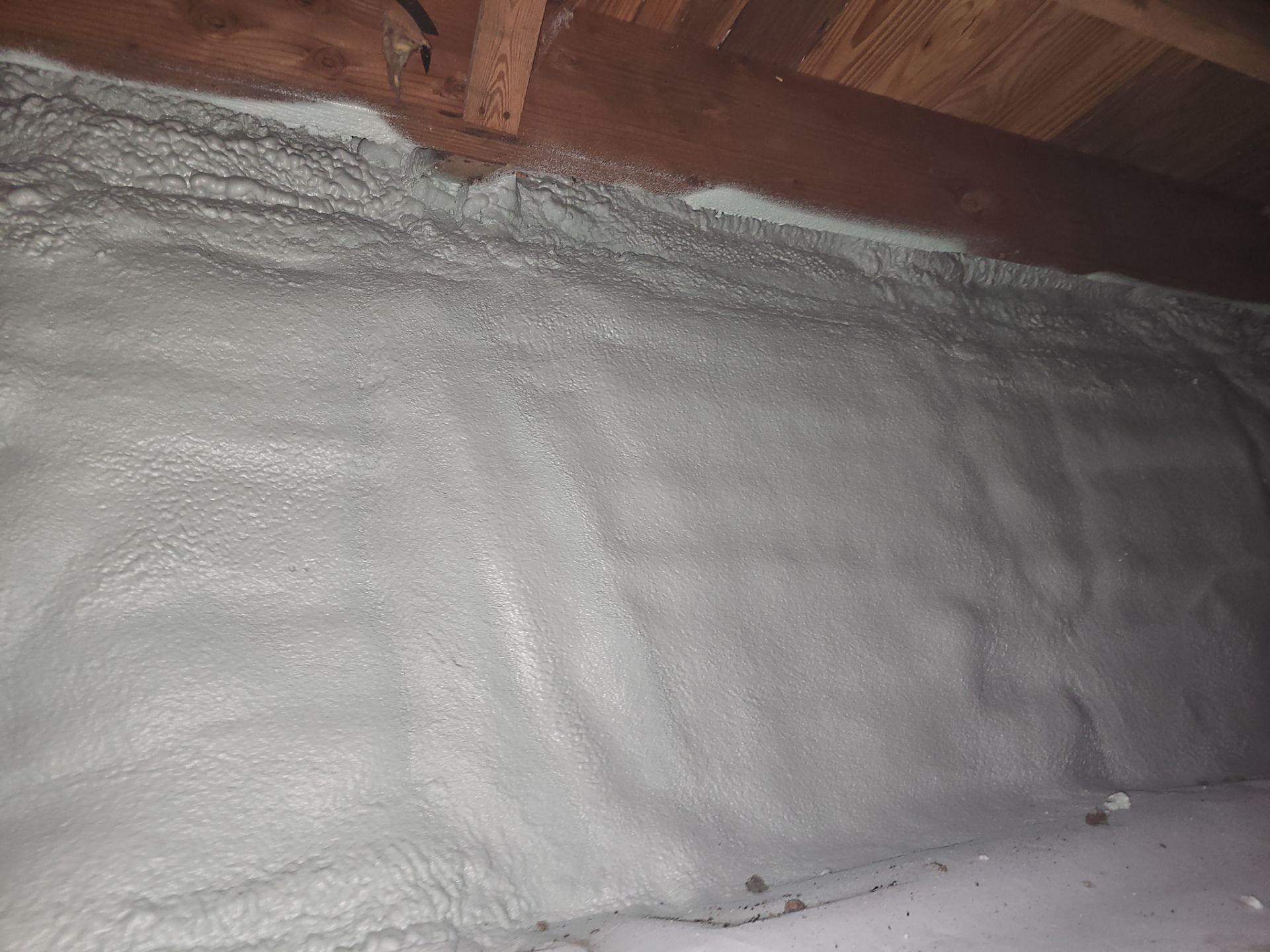 Basement Exterior Walls using Crawl Space Liner by NYS Foam & Energy