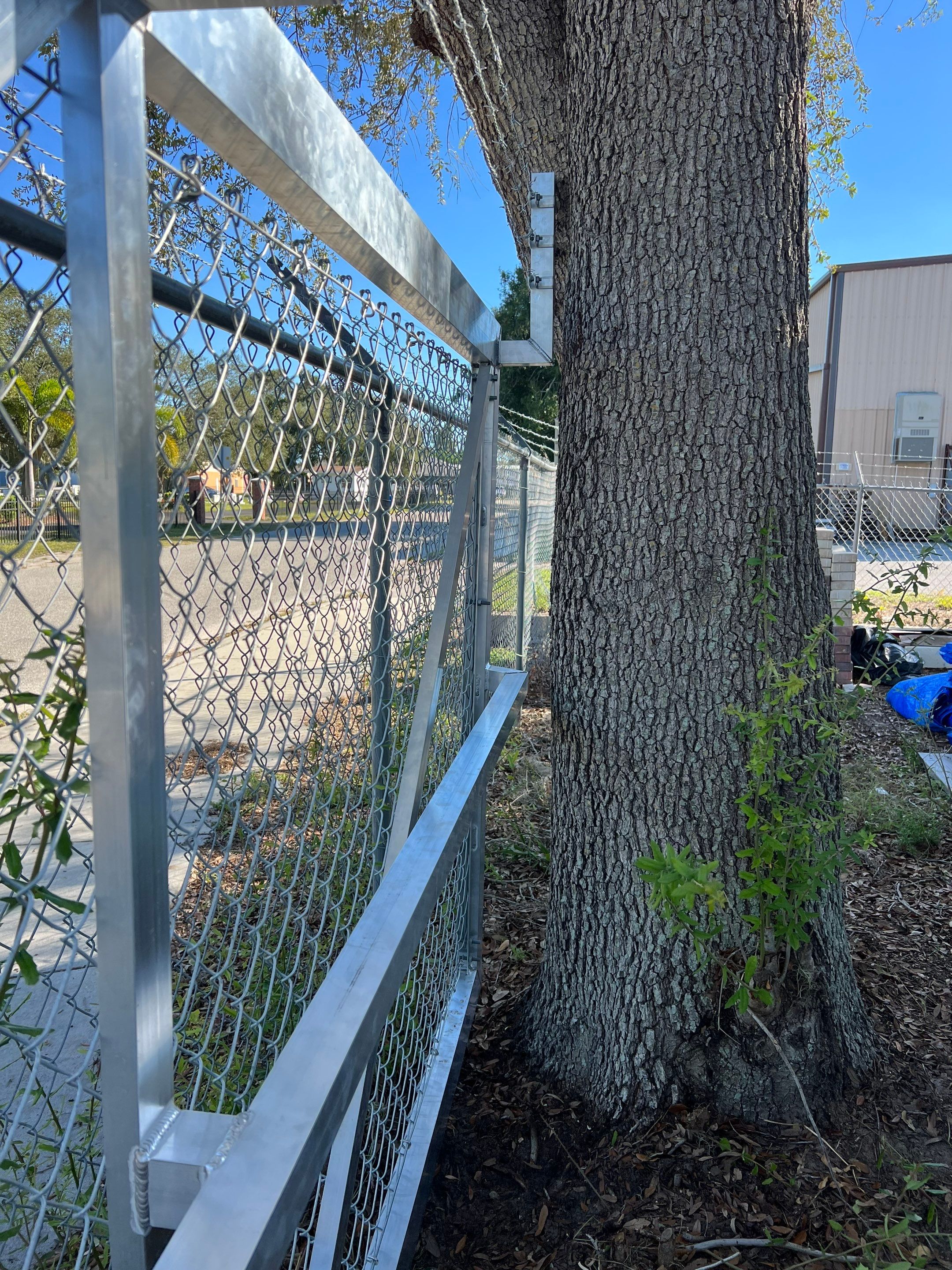 Commercial Fence Installation using Aluminum Estate Gate by Asap fence and gates, LLC