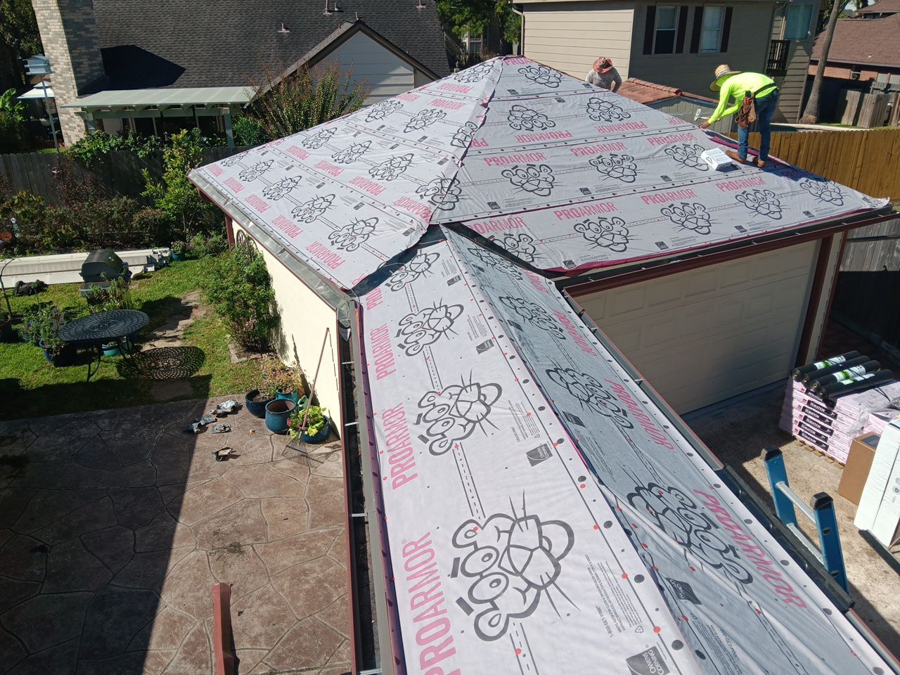 Residential Roofing Installation using Owen's Corning Duration (Lifetime) Shingles by Roof Repair Company