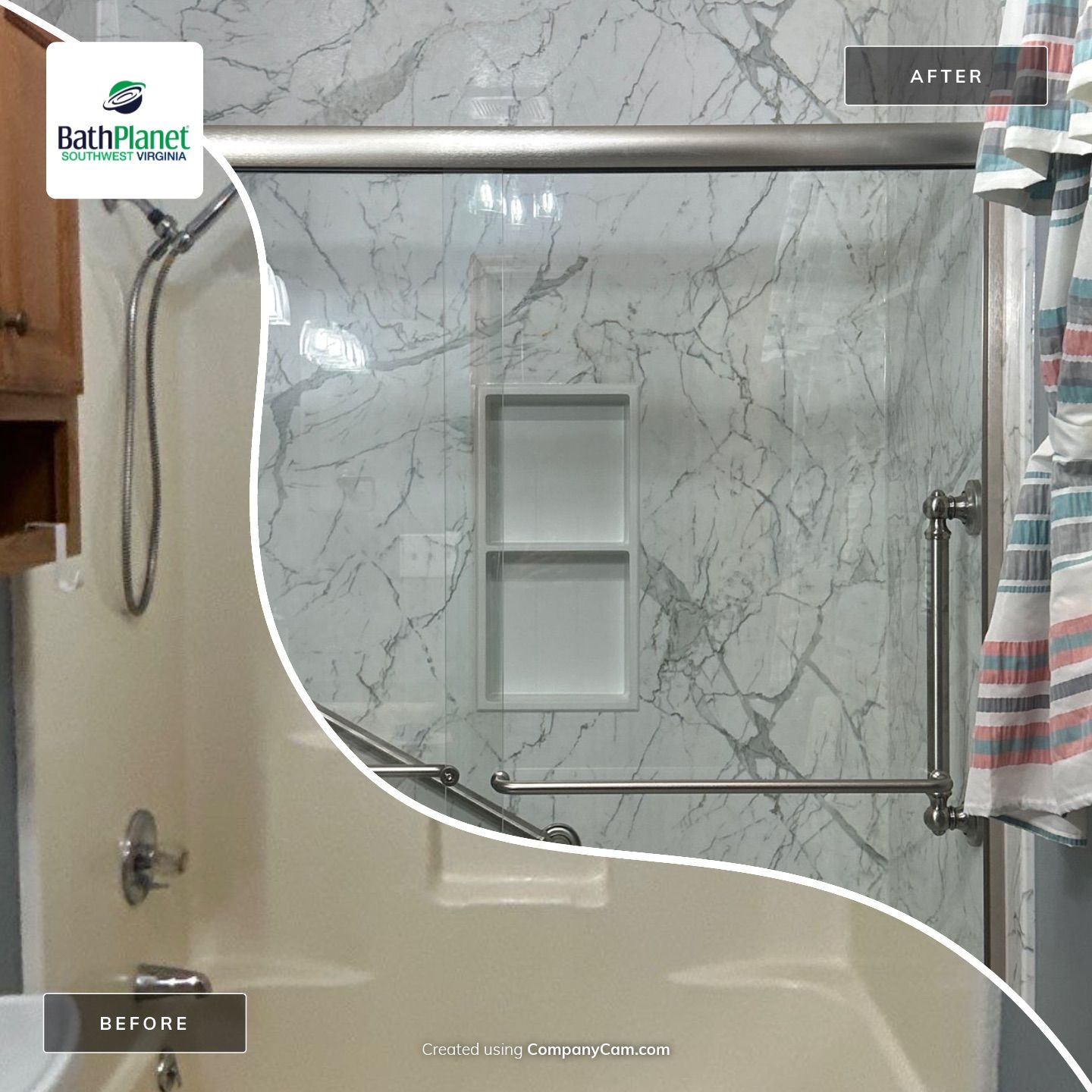 Tub to Shower by BathPlanet SW Virginia