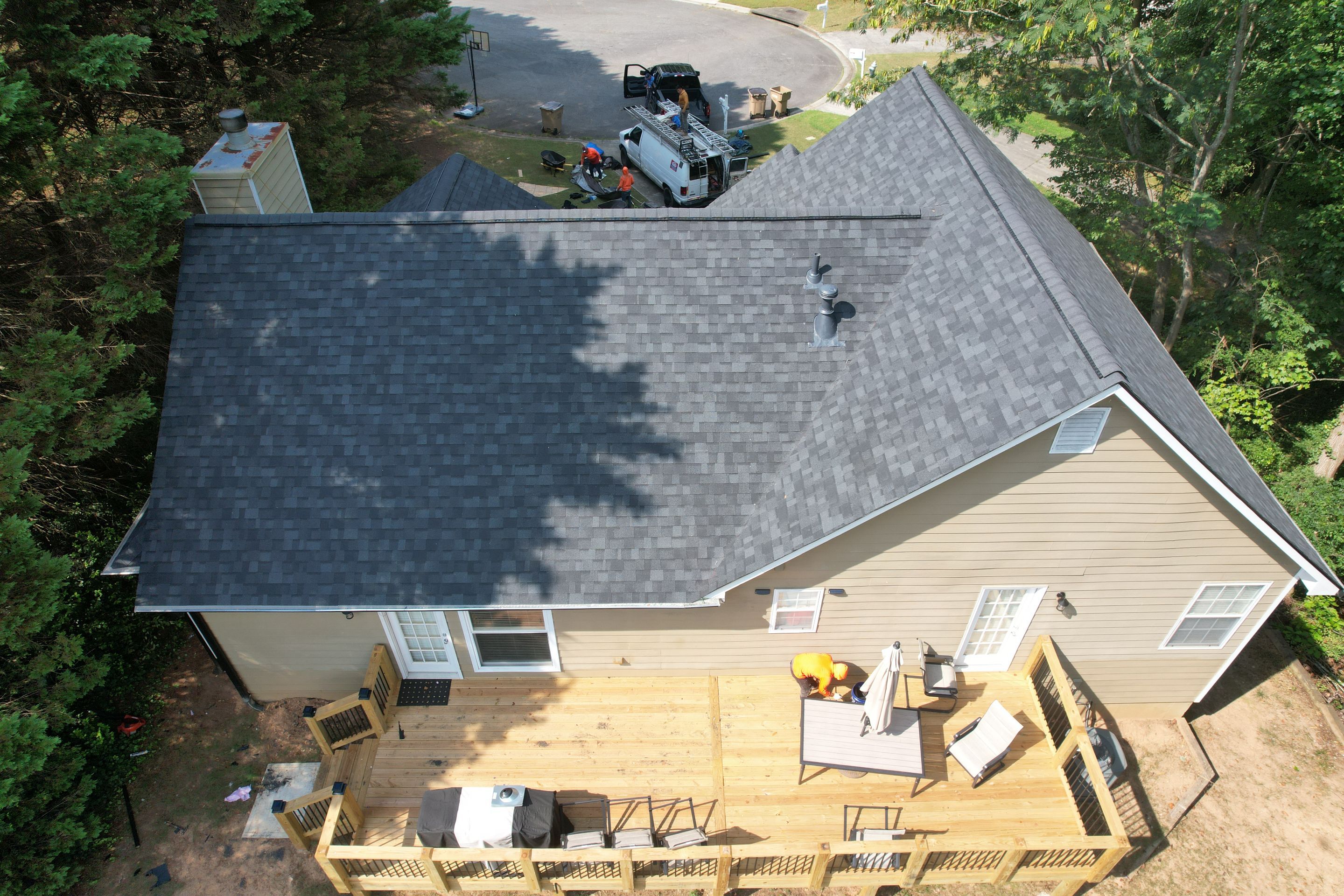 Residential Roof Replacement using Owens Corning Onyx Black by Inspector Roofing and Restoration