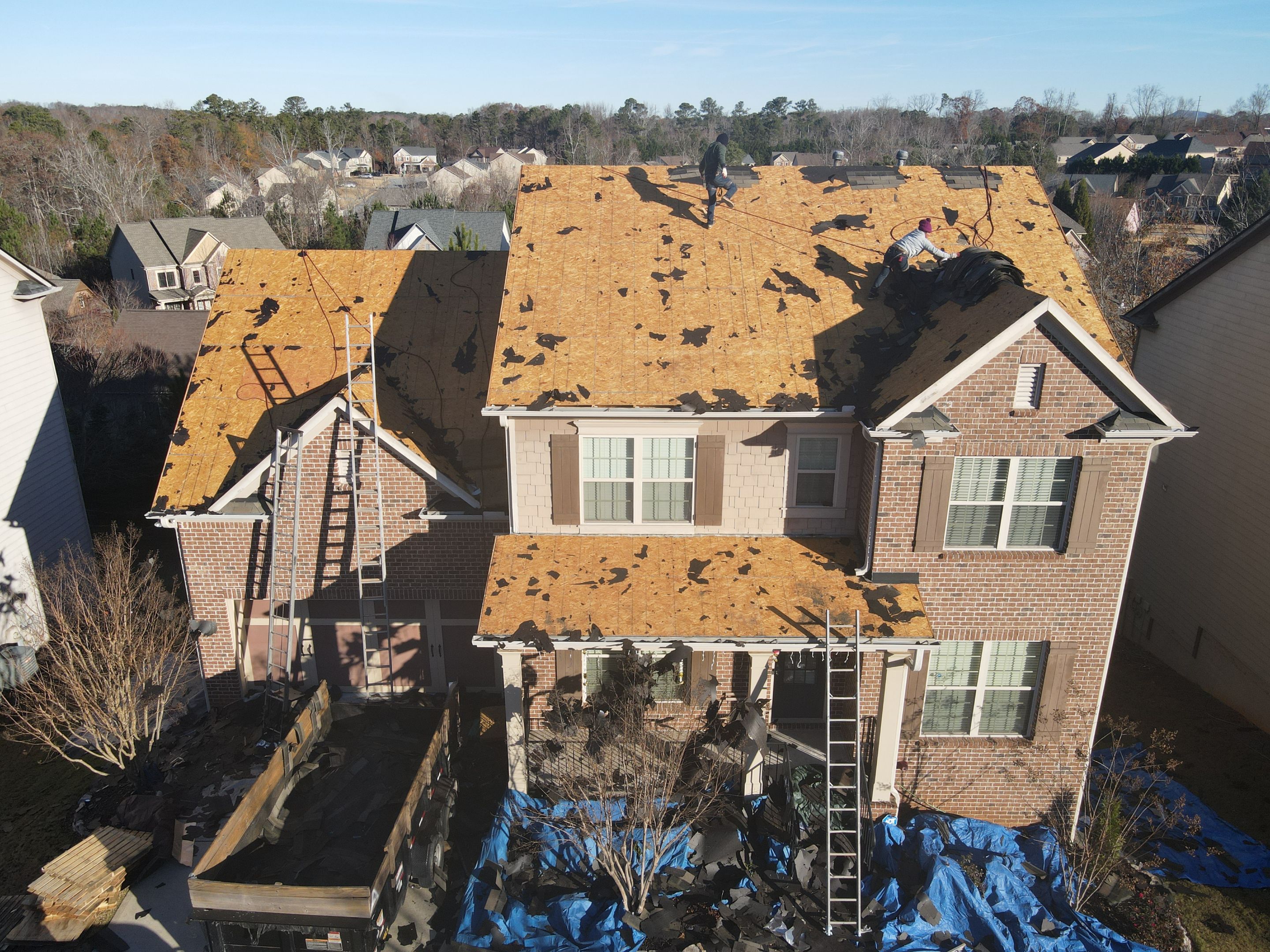Residential Roofing Installation using Owens Corning by Inspector Roofing and Restoration