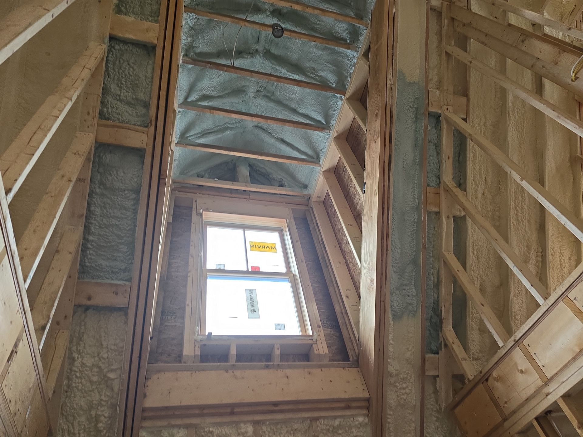 Basement Exterior Walls using Closed Cell Spray Foam by NYS Foam & Energy