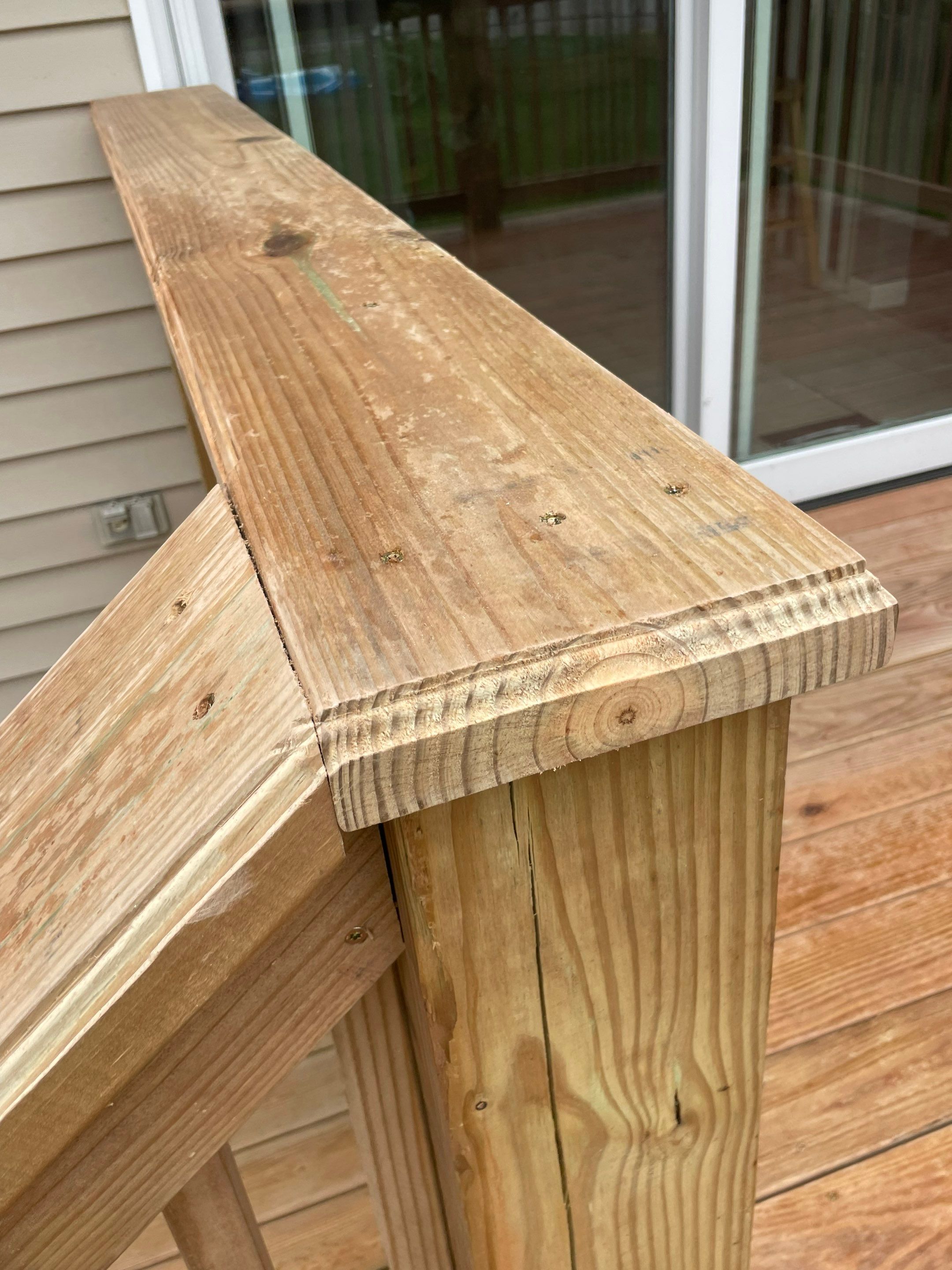 Deck Installation using Treated Lumber by Avalon Roofing and Exteriors