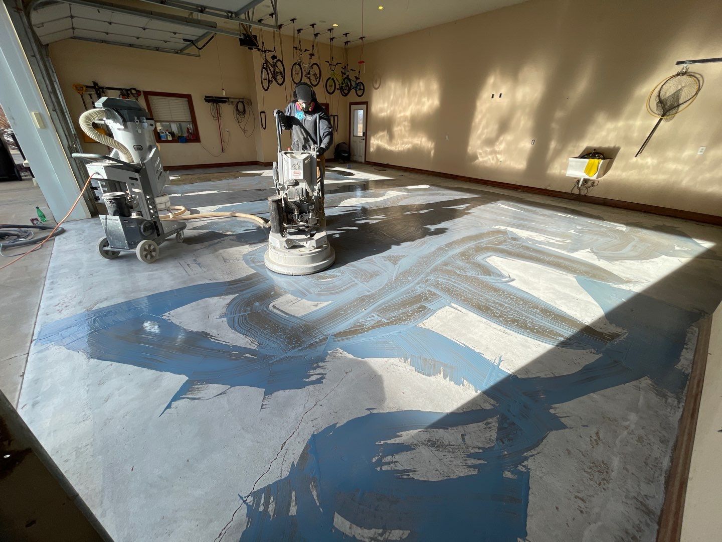Garage using Slate Stone by Select Painting, Coatings & Garage Cabinets