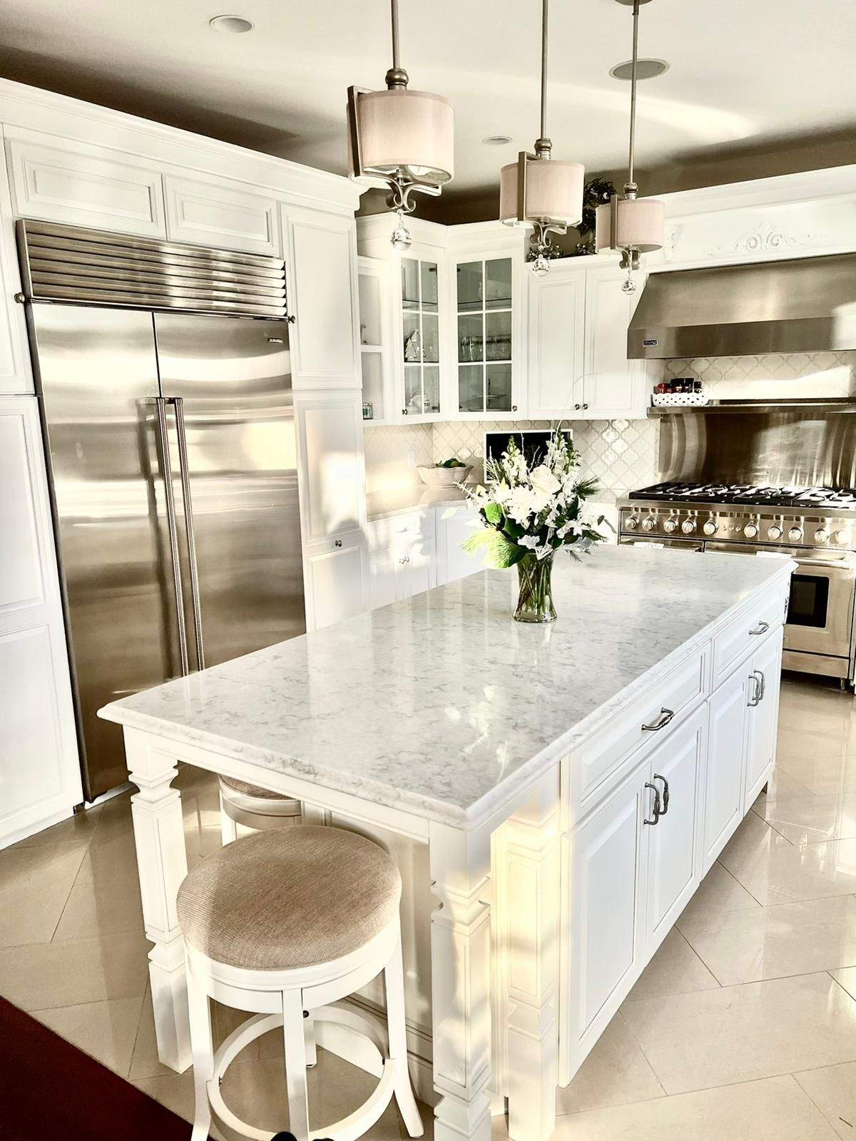 High End Kitchen Cabinet Painting by Ryan Amato Painting LLC and Lehigh Valley Epoxy