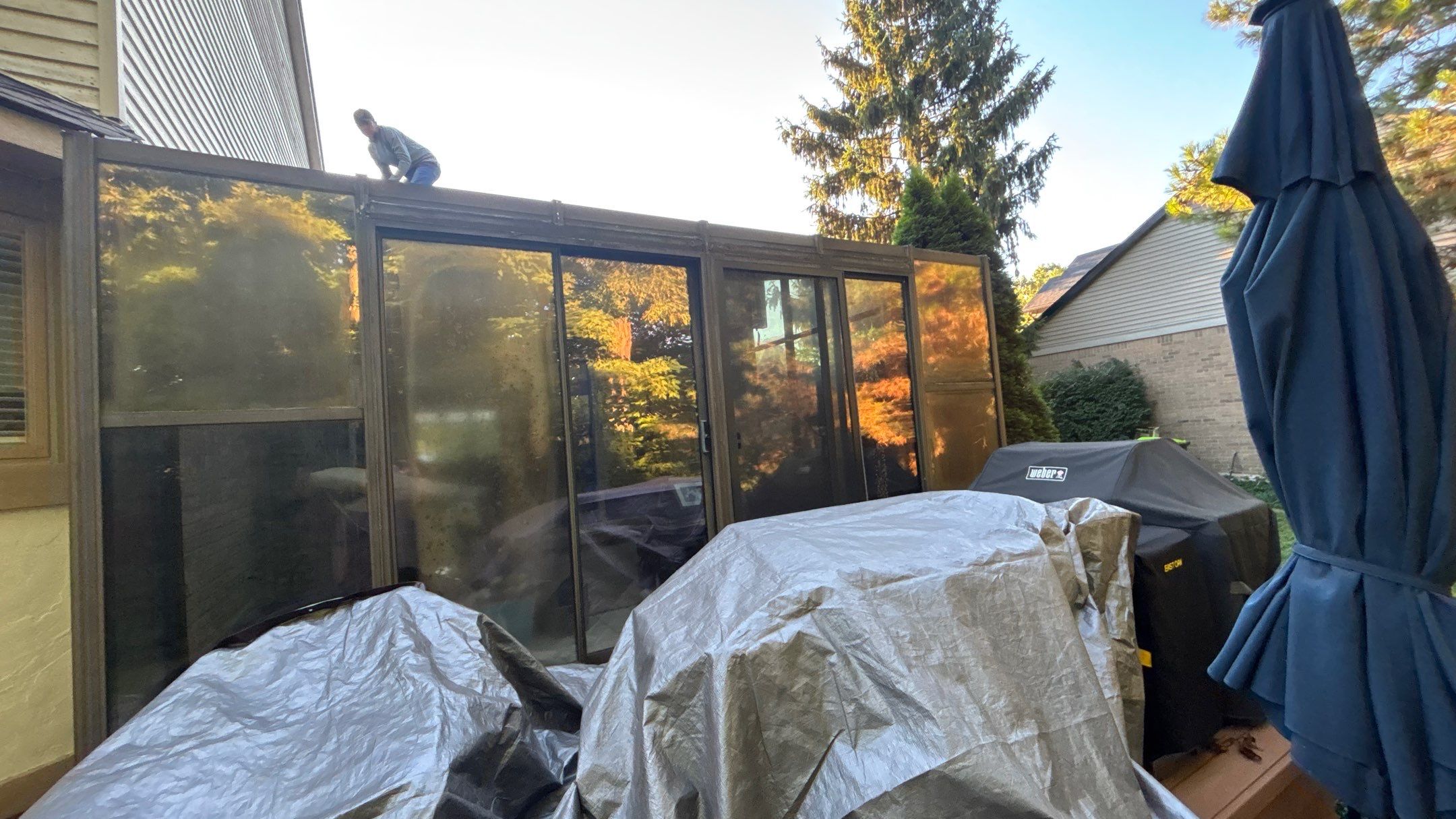 Siding Replacement using Alside D5" Flagship Brown by 180 Contractors