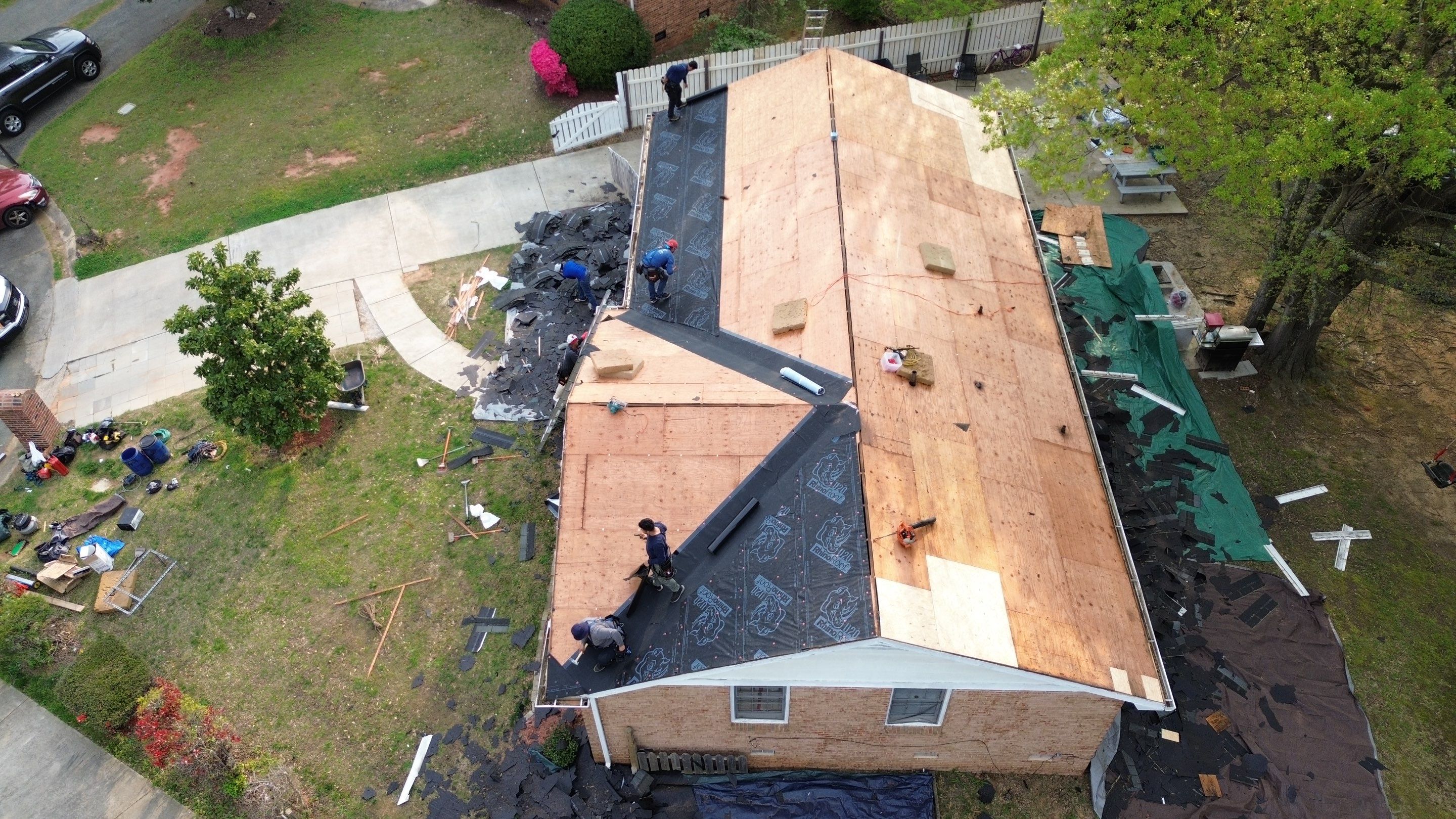 Roof and gutter replacement by hail damage by Just Brilliant Restoration JBR