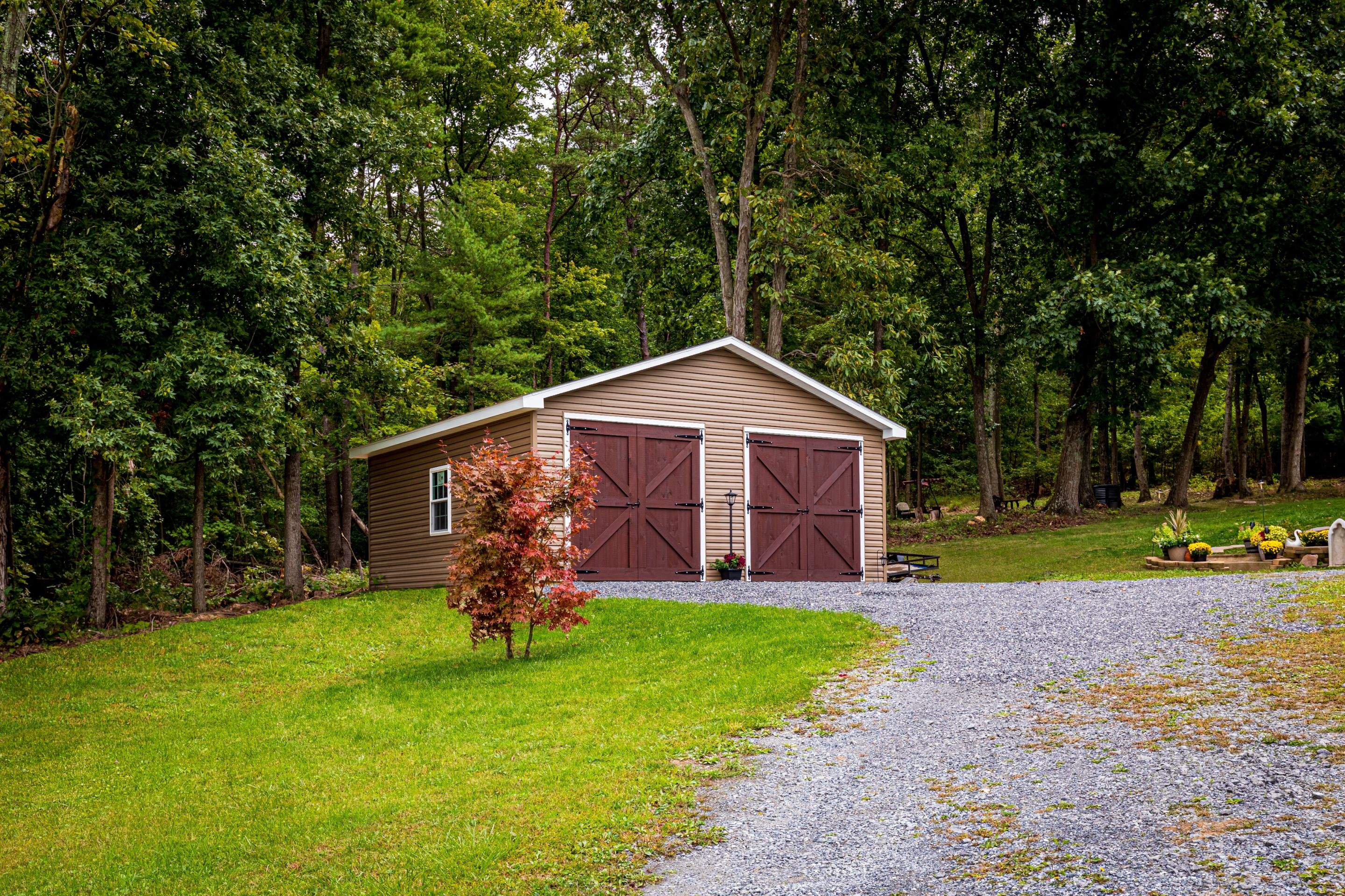 Custom Barn-Style Garage by Esh Builders