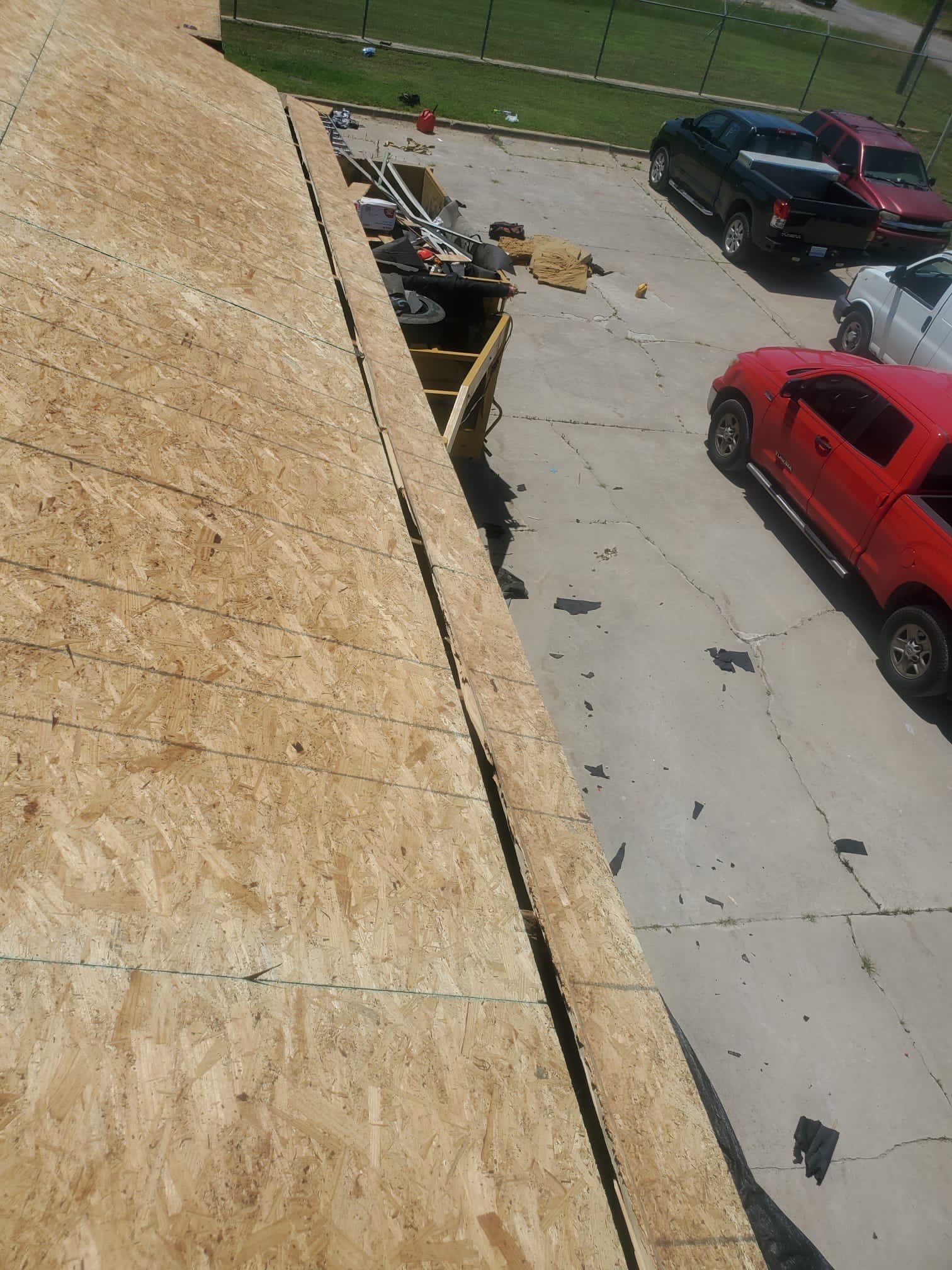 Reroof using GAF HDZ Weathered Wood by Castillo Roofing