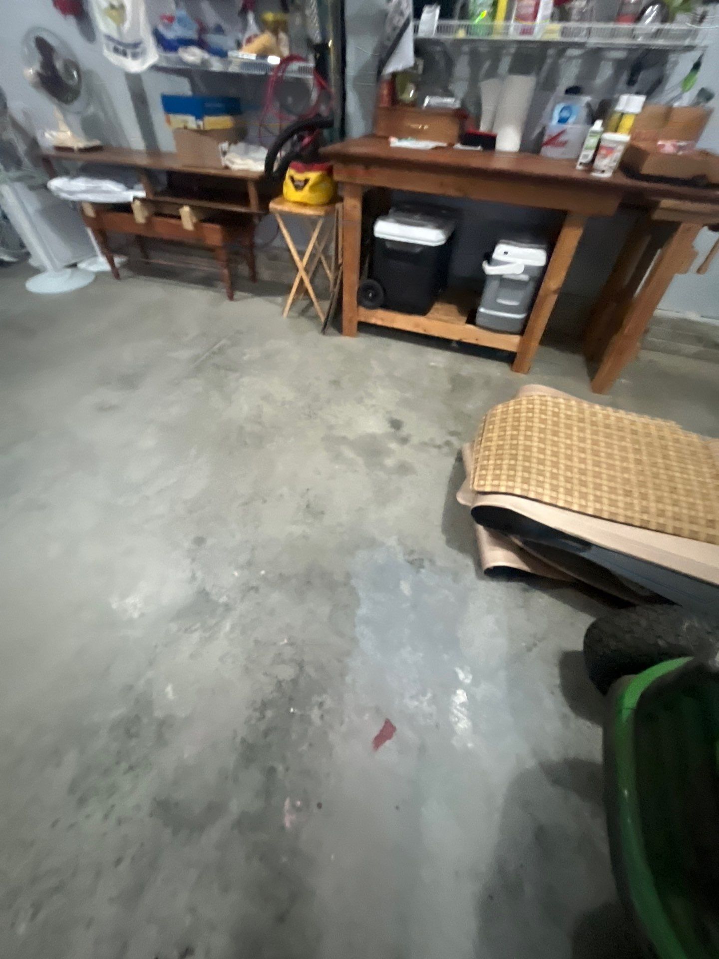 High-Gloss Epoxy Garage Floor Coating in Sioux Falls by Select Painting, Coatings & Garage Cabinets
