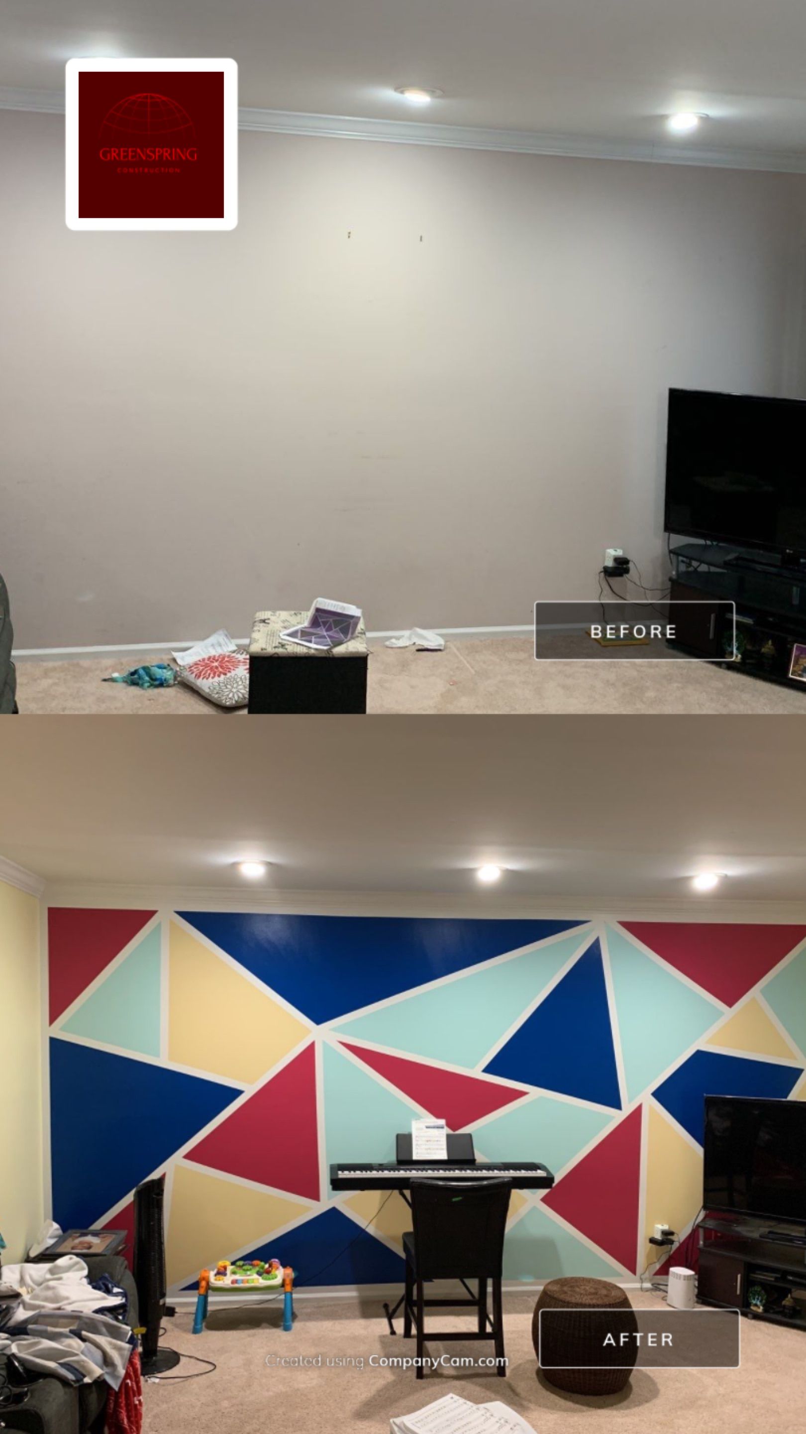 Wall & Cabinets Painting by Greenspring Construction Services