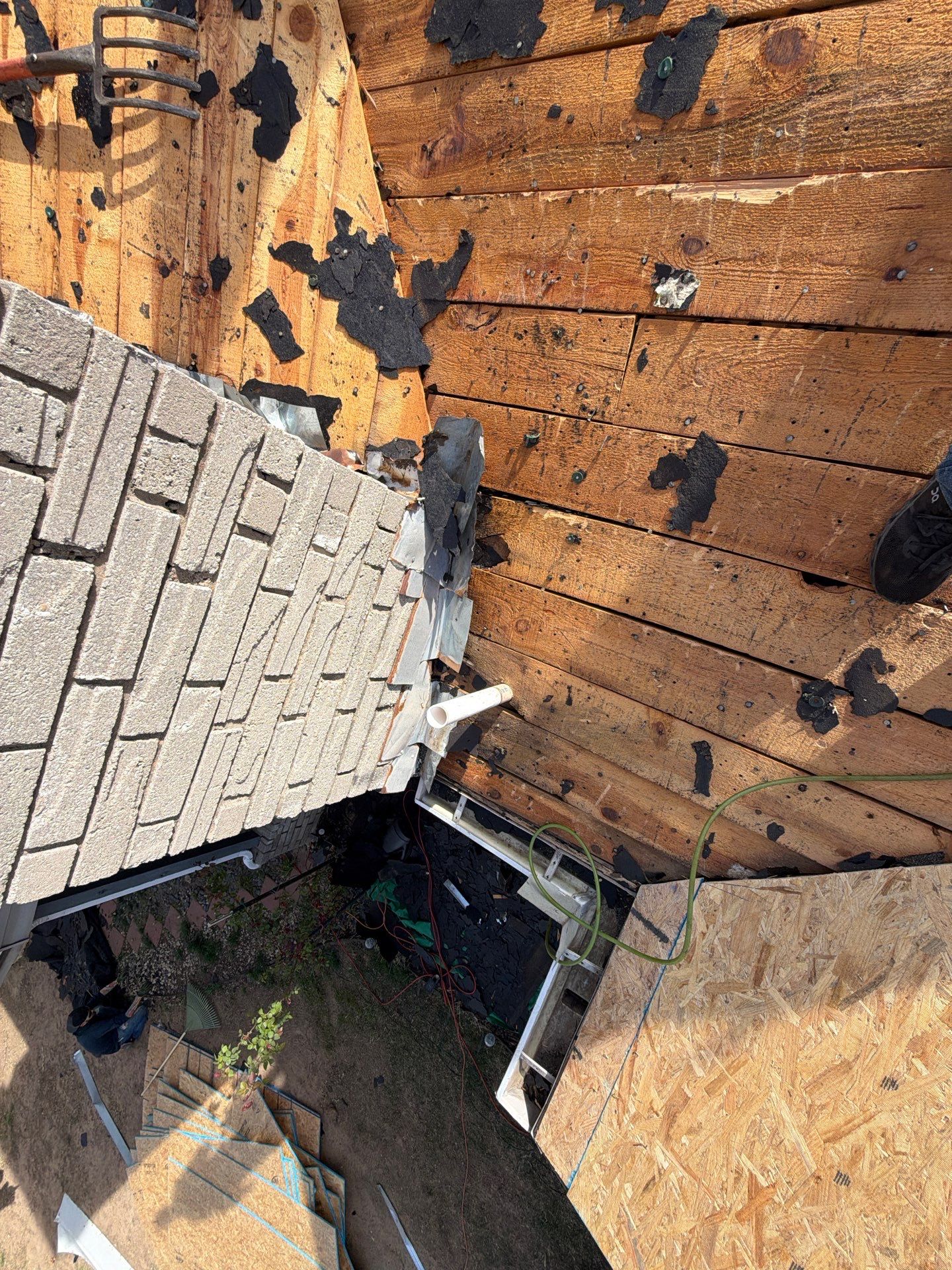 Buh-bye space decking!  by BANA Roofing and Solar Supply