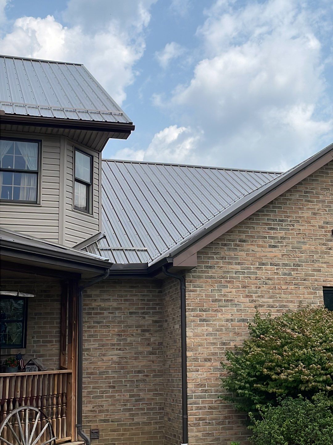 Residential Roofing Installation using Performance Panel Metal - Burnished Slate by RoofX 