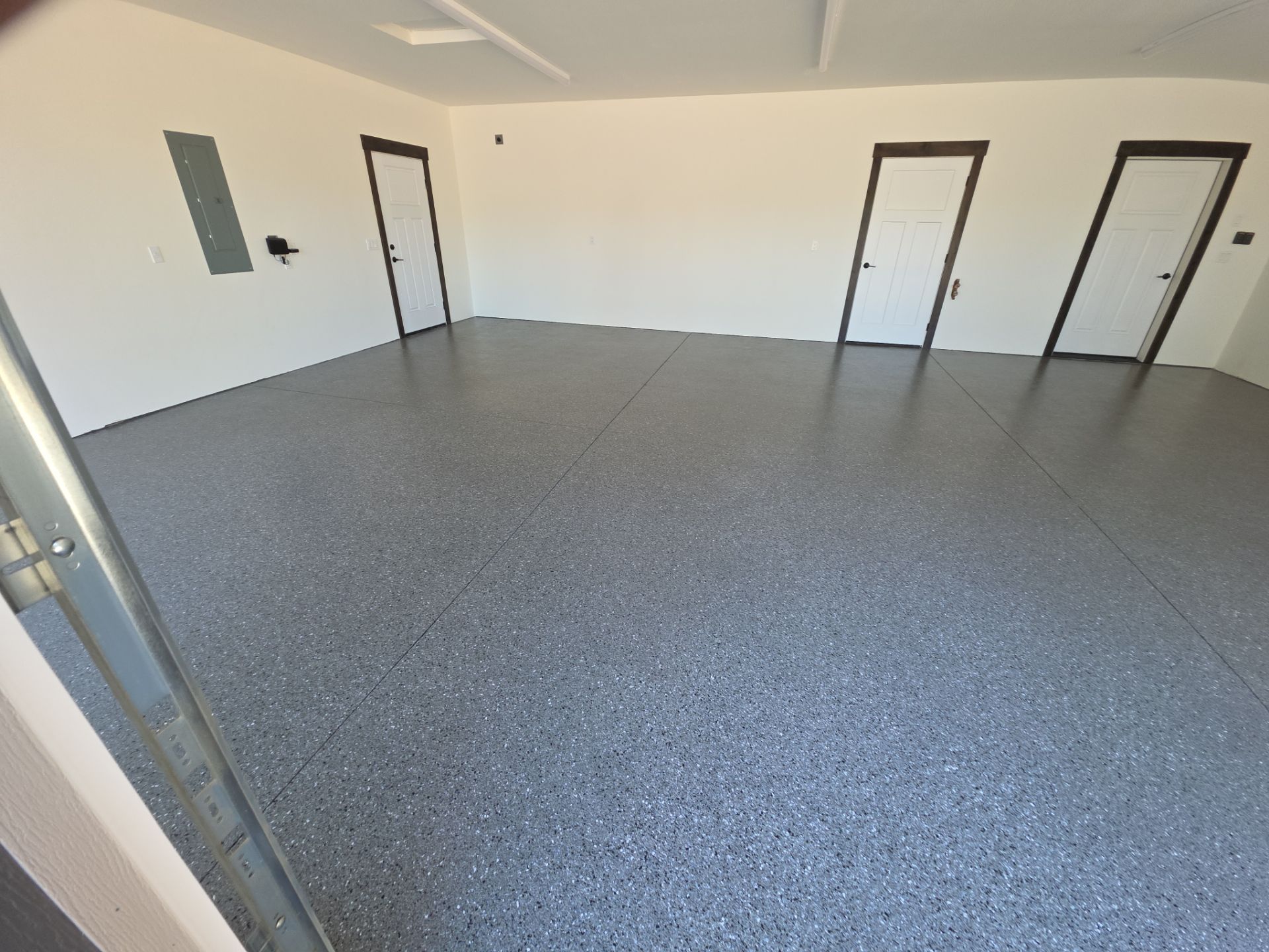Garage Transformation using Slate Hybrid by Croc Coatings, LLC