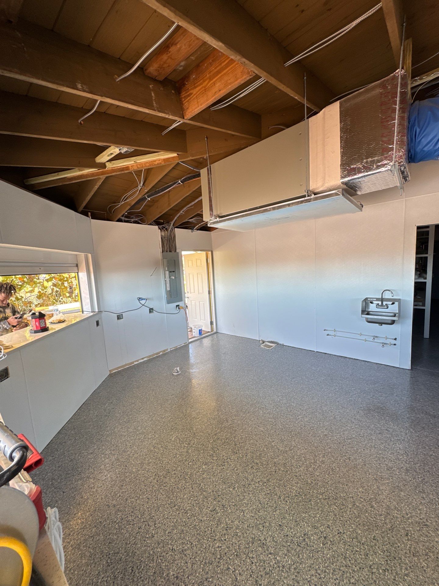 Commercial Restroom Refresh: Seamless 'Tidal Wave' Flake for a Repeat Client by Performance Floors & Coating