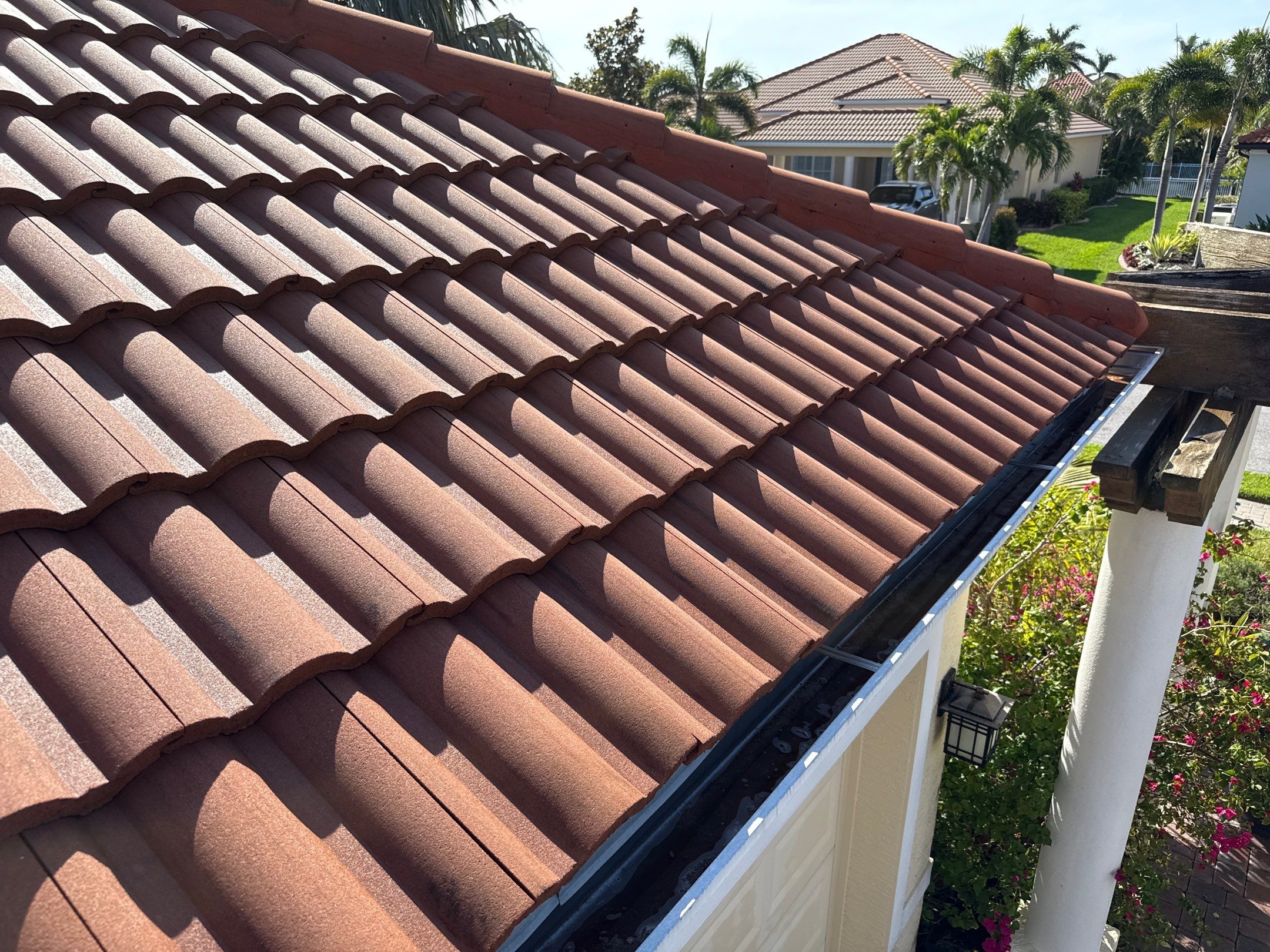 Roof Cleaning & Gutter Brightening | The Inlets Community | Manatee River | Bradenton, FL by Sunshine AquaWash