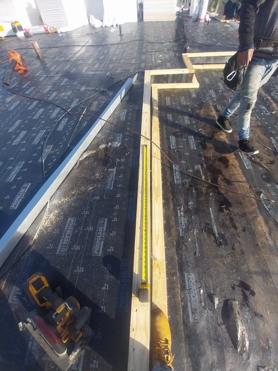 Residential Re-Roof using Polyglass Self-Adhered Flat Deck by First Due Roofing