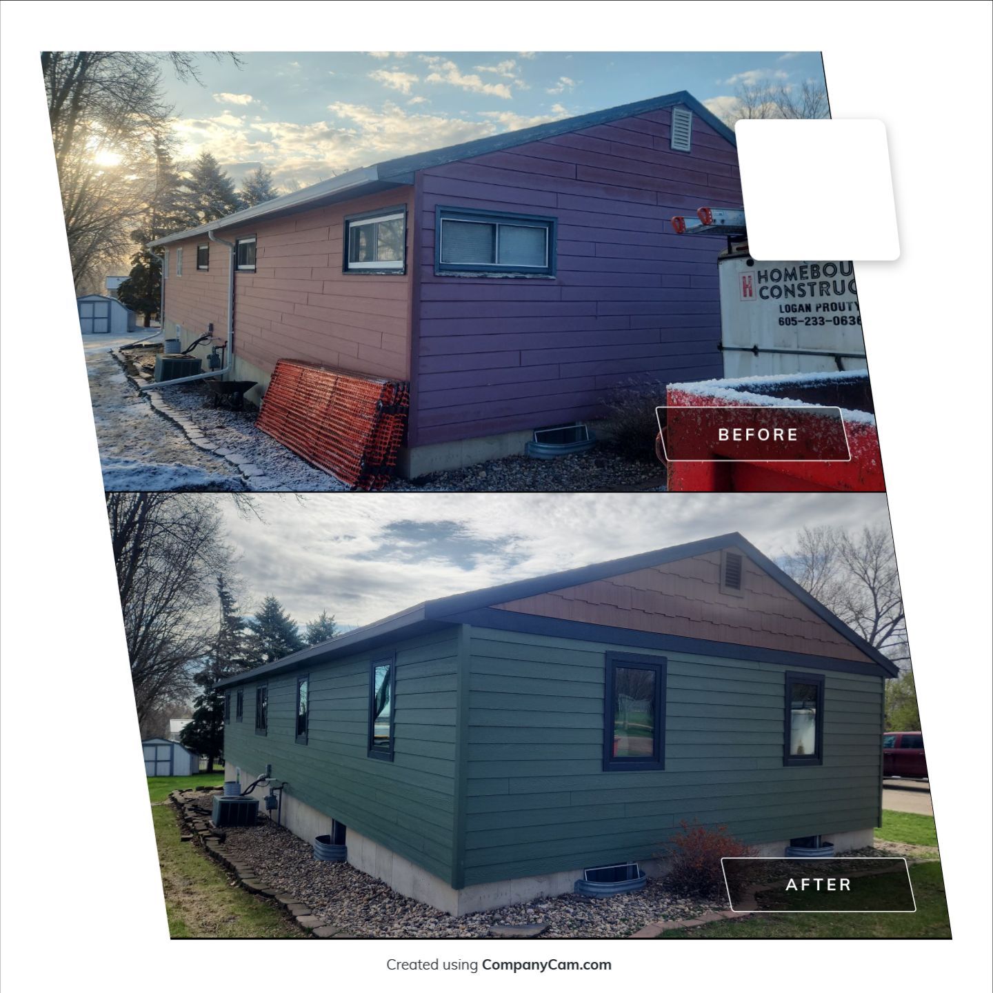 Exterior remodel in Clark by Homebound Construction