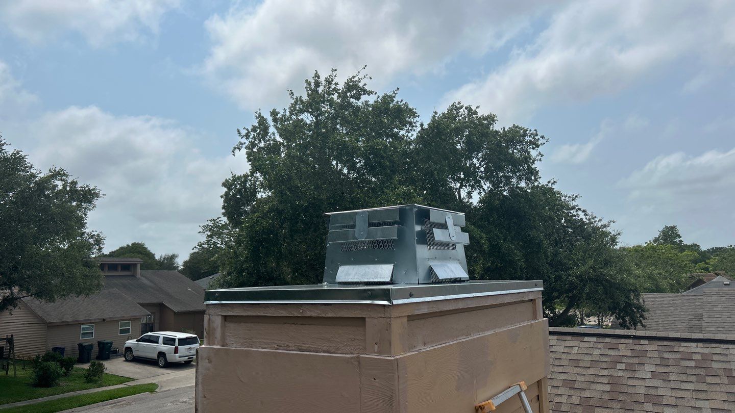 Chimney Cap & Chase Replacement using Galvanized Chimney Cap & Chase by Lighthouse Roofing