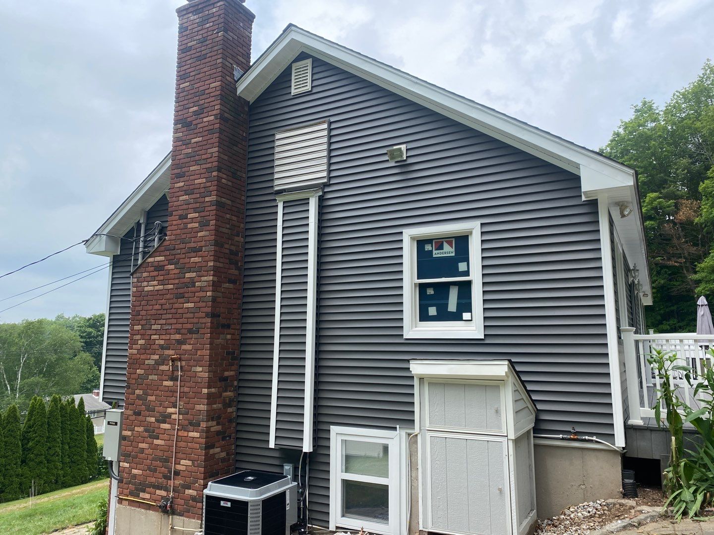 Siding Installation using Certainteed Monogram Smokey Gray by A Plus Exterior