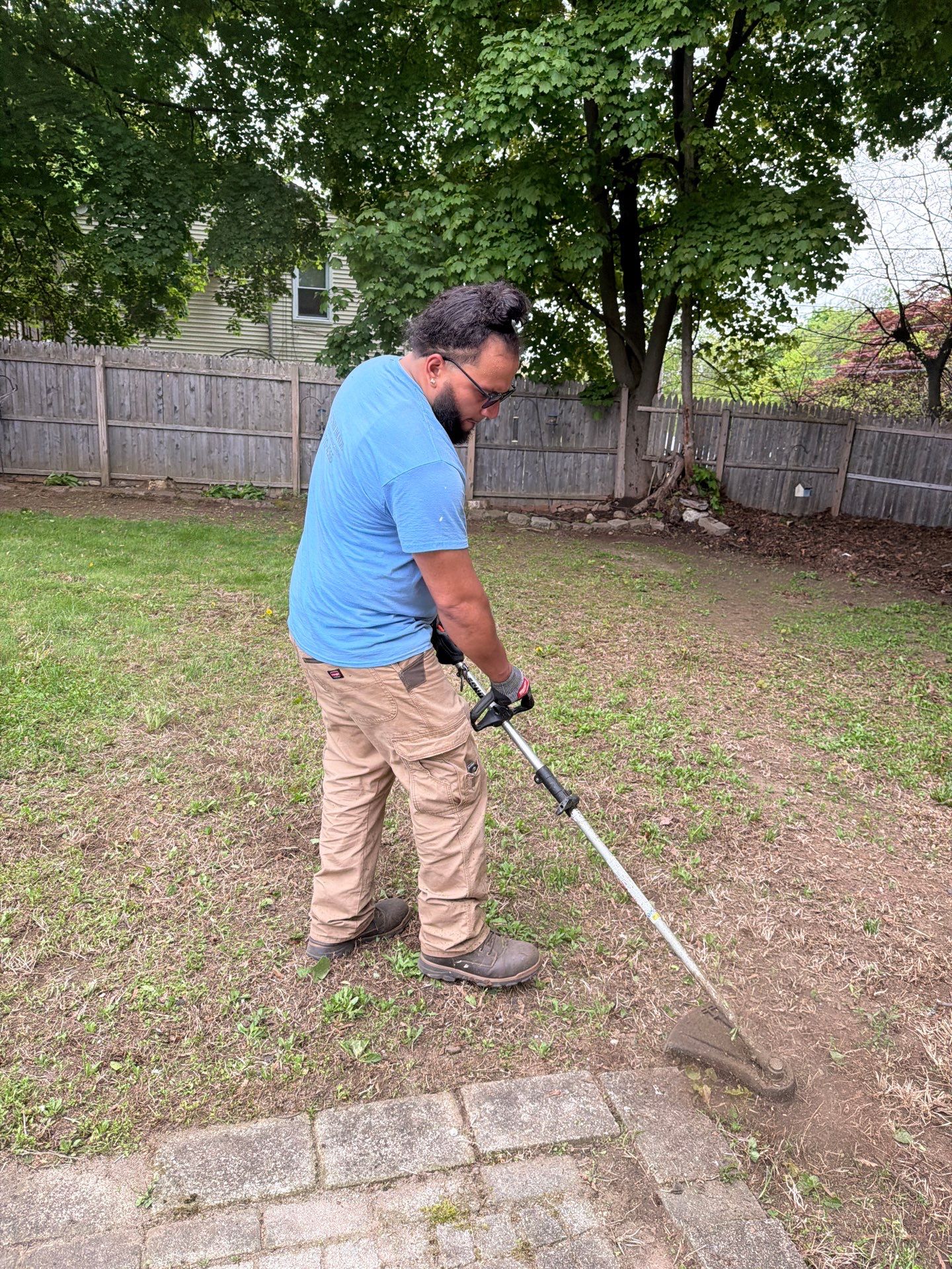 Residential Spring Cleanup and Fence Line Trimming in Seymour by Diamond Image LLC