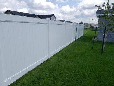 New Vinyl Privacy Fencing and Gates for Waterloo Residential Backyard