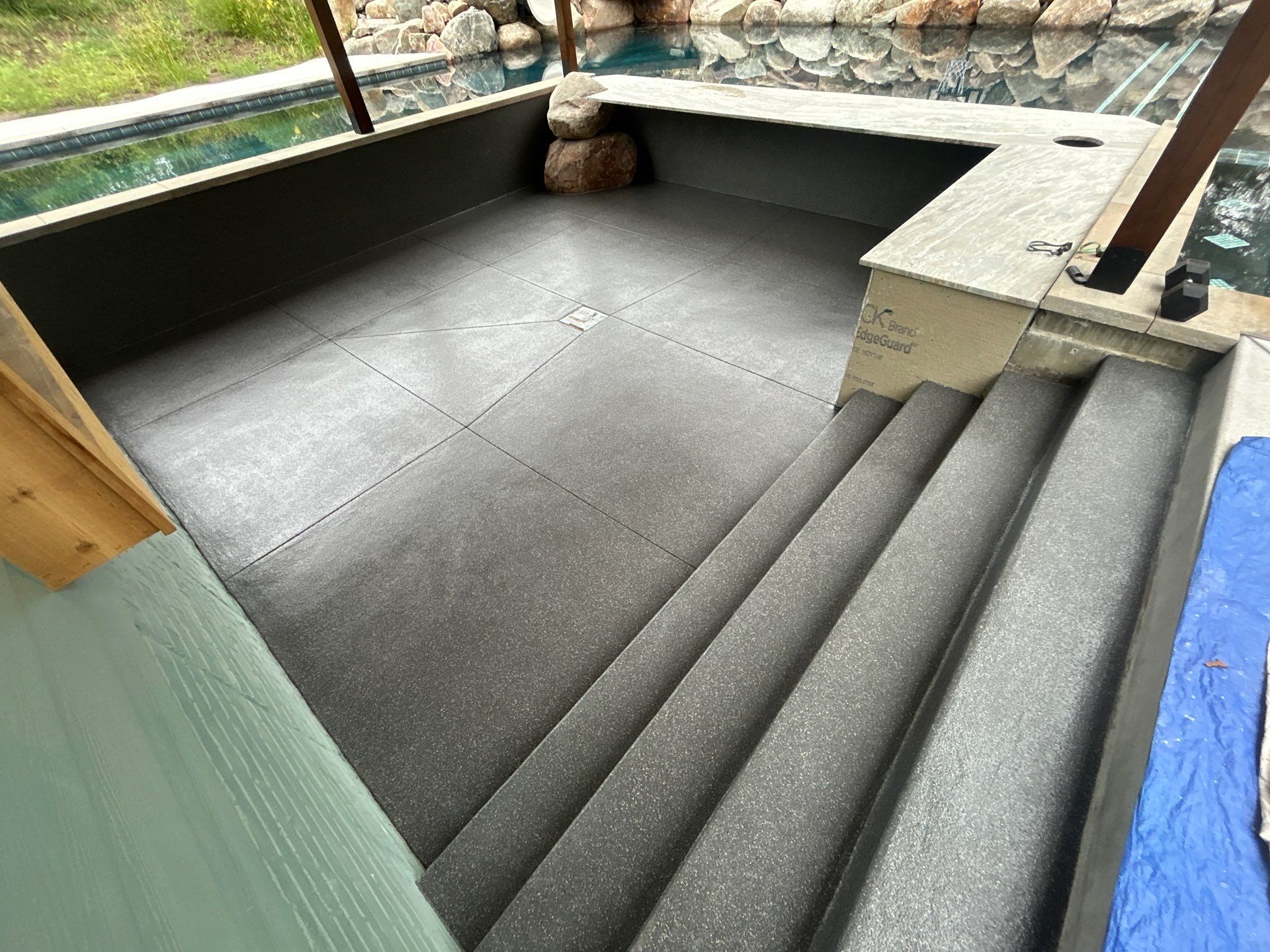 Pool Cabana  by Granite Garage Floors