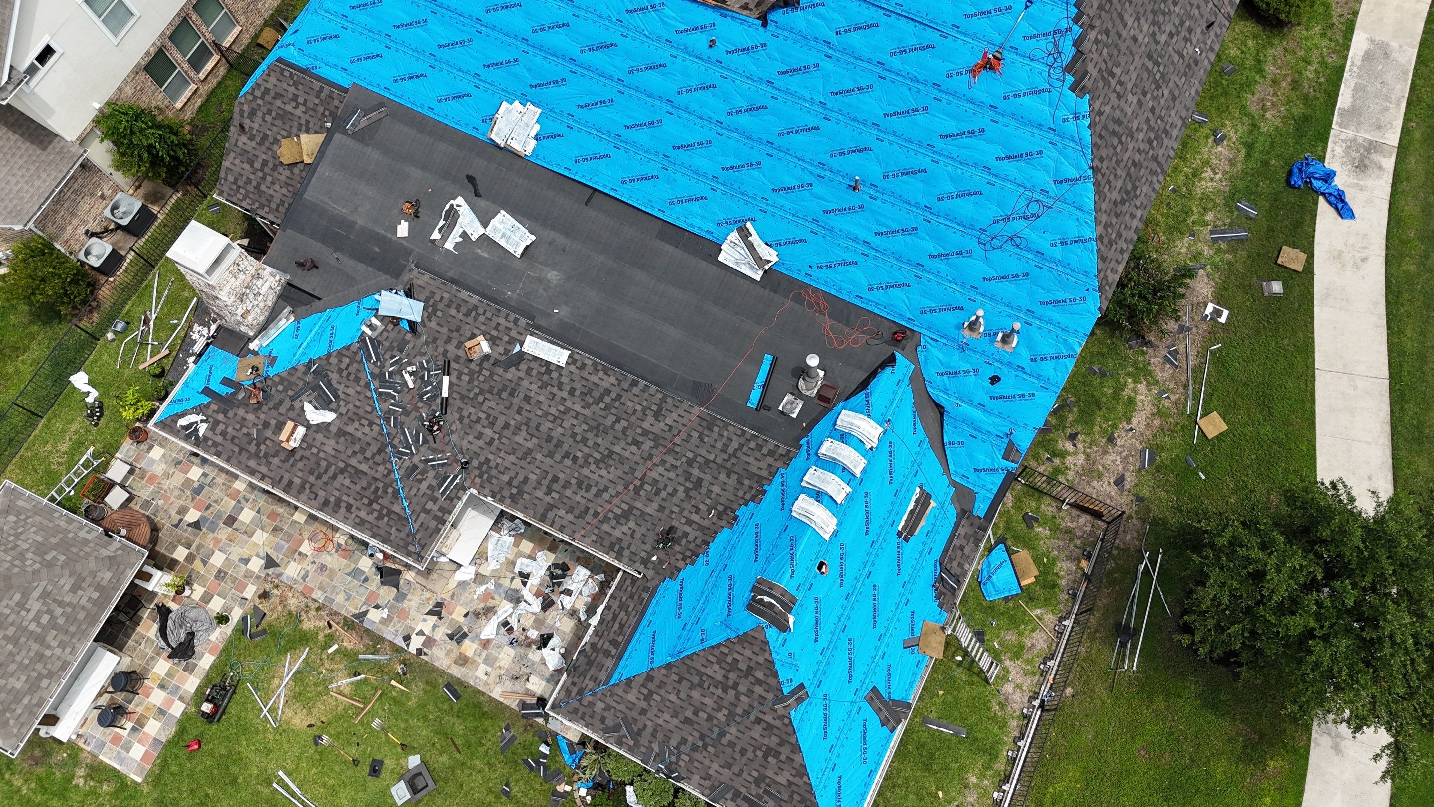 Residential Roofing Installation using IKO Dynasty by Core Four Roofing