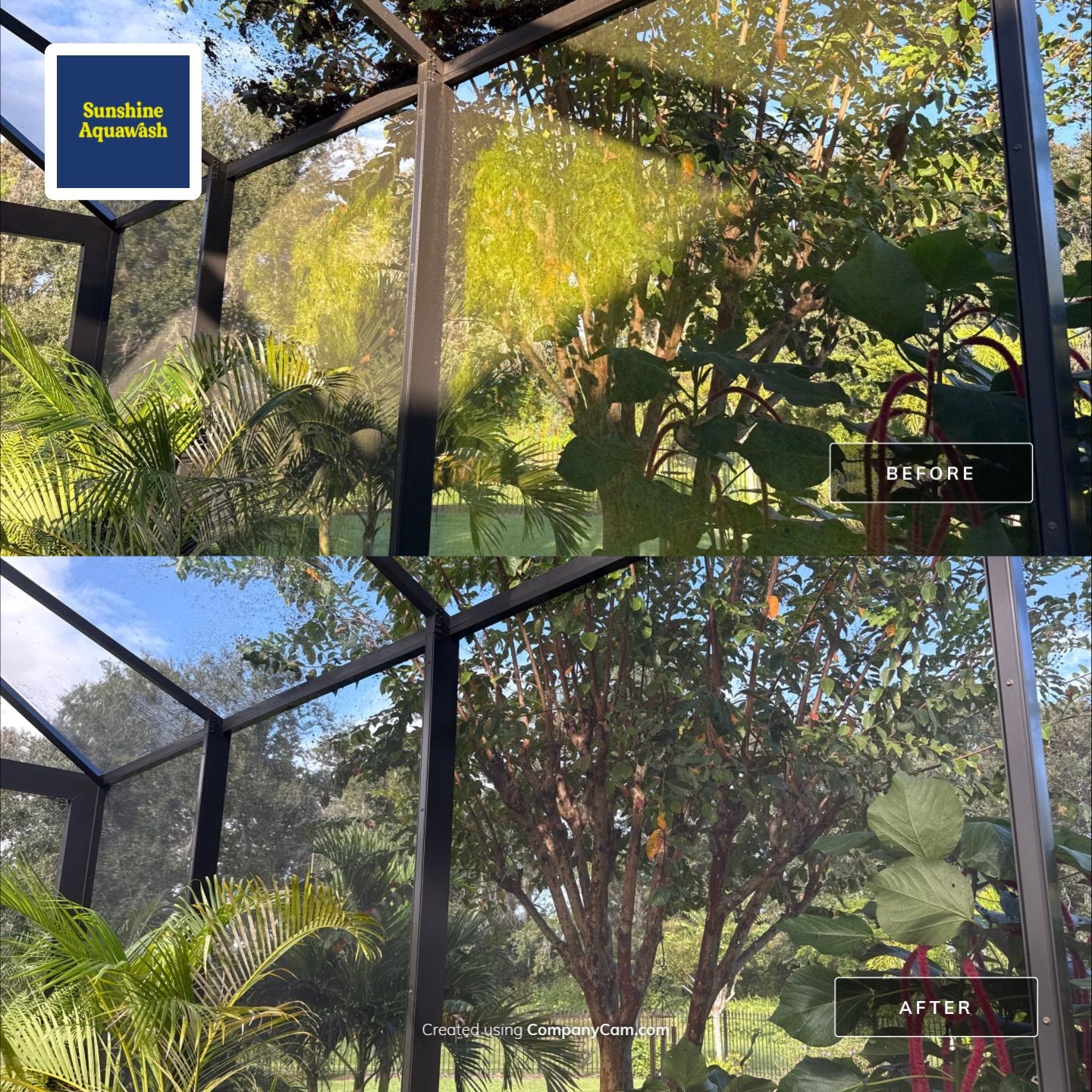 Pool Cage Cleaning | Rye Wilderness, Bradenton FL by Sunshine AquaWash