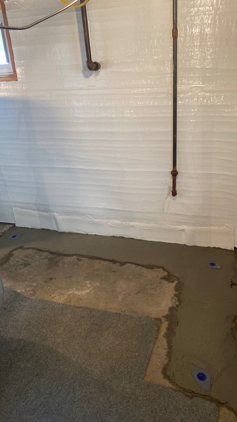 Interior Basement Waterproofing System by Toledo Basement Repair 
