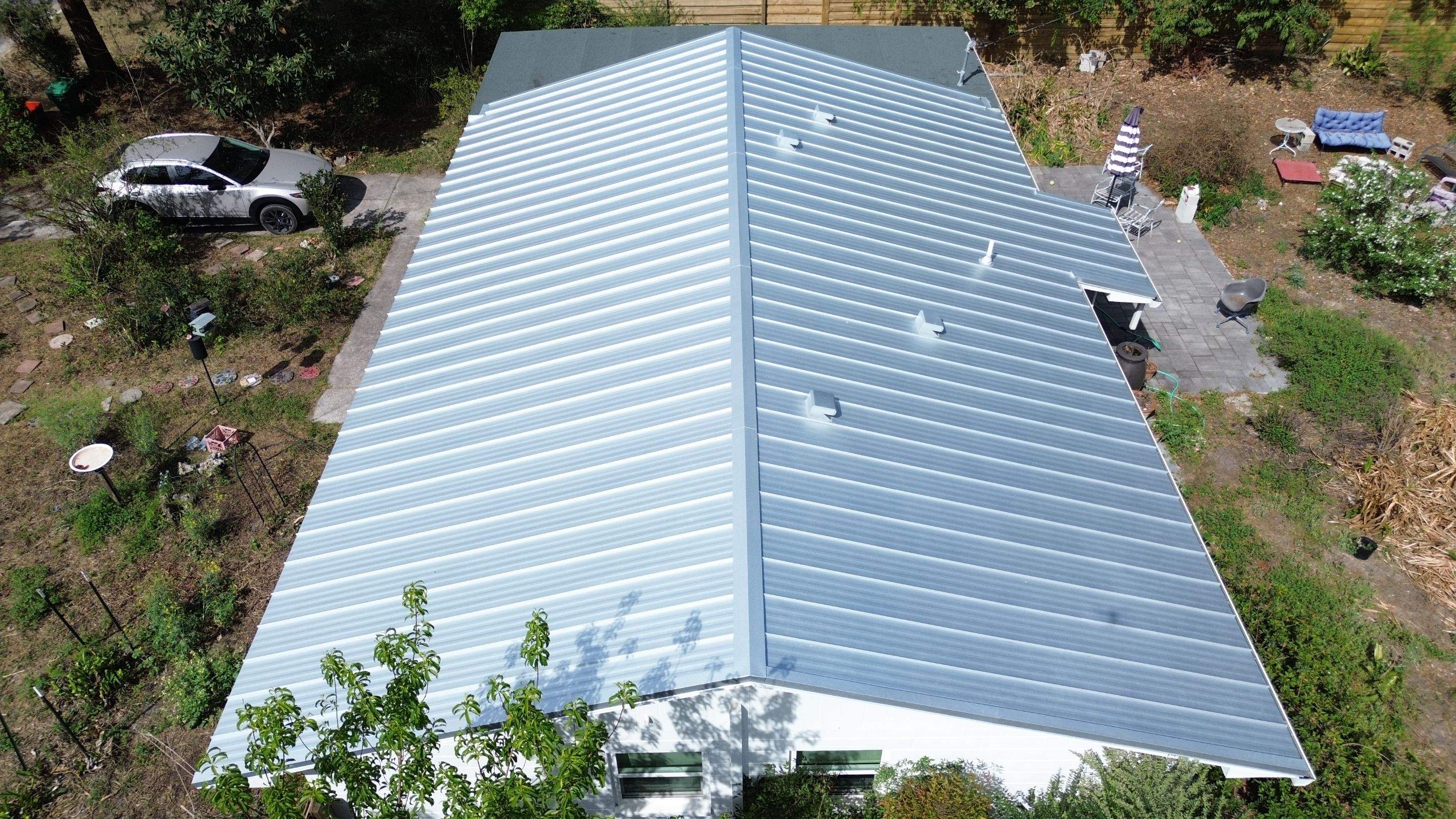 New mill finish metal roof in Gainesville, FL by Brehm Roofing