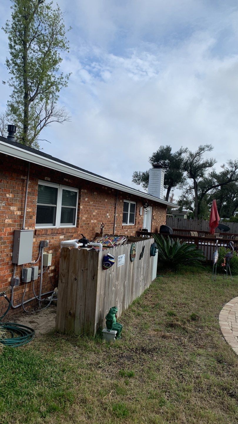 Seamless Aluminum Gutter and Down Spout Installation by Gutter Professors