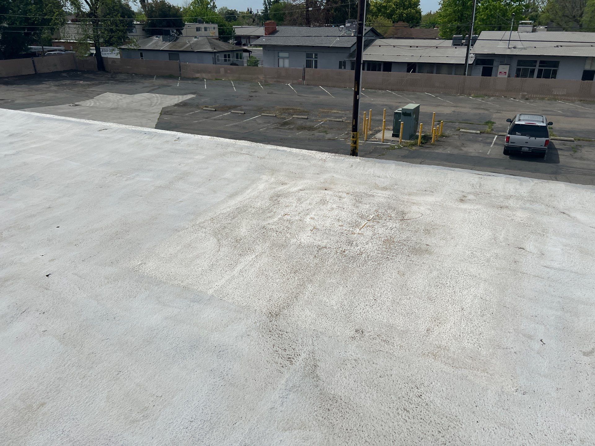 Foam Refurbish using Conklin Benchmark/PUMA XL coatings and spray foam by Straight Edge Roofing Inc